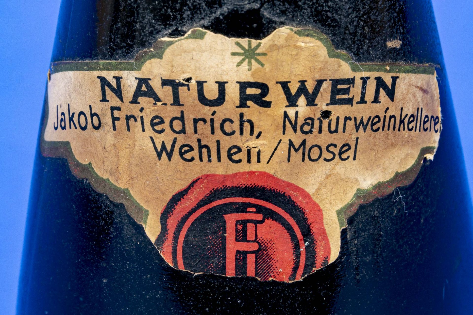 "Wehlener Sonnenuhr" 1935er, Fuder 6, Flasche Weißwein für Sammler. Naturwein Jakob Friedrich. Wach - Image 5 of 12