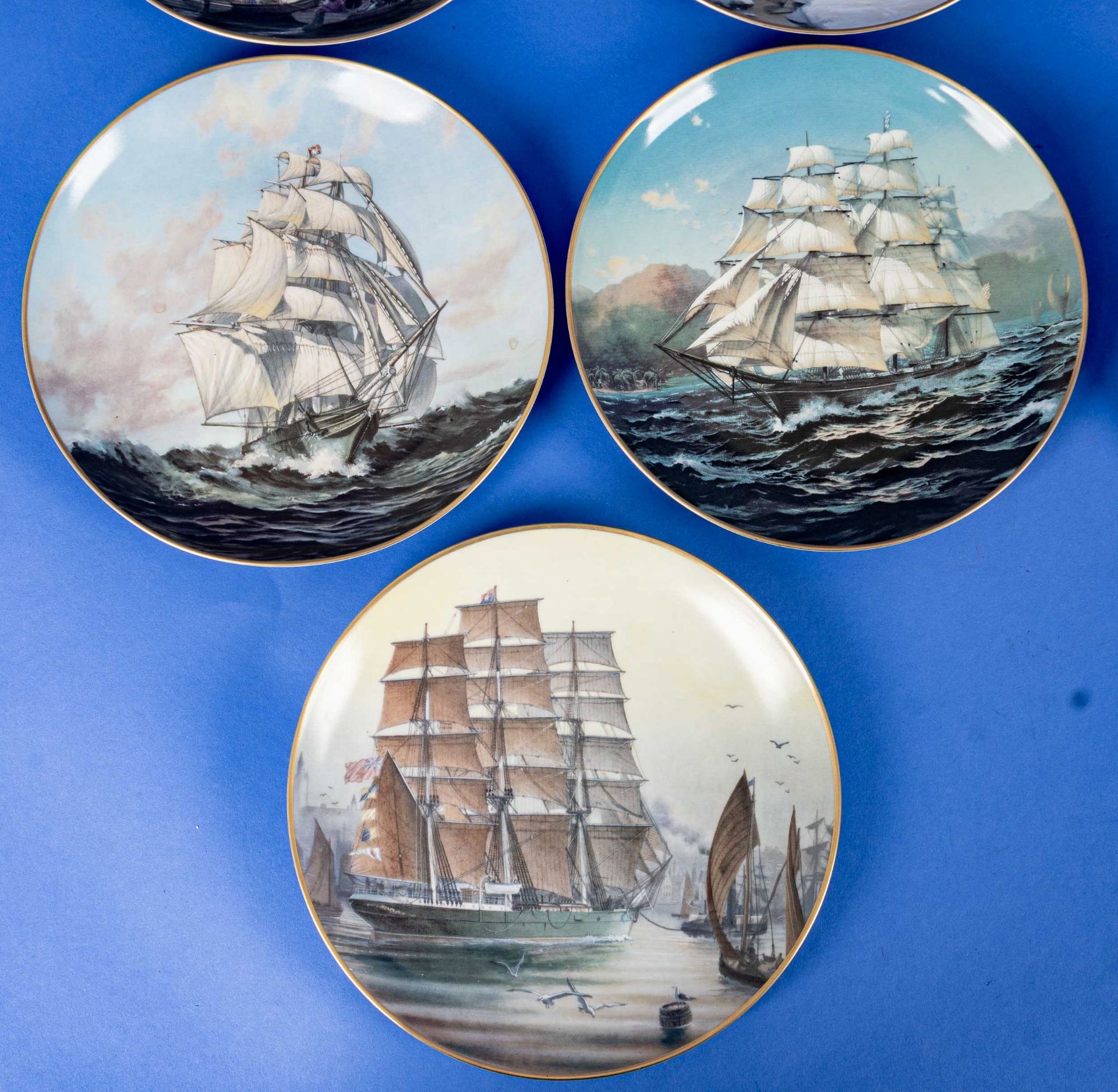 13teilige Sammlung maritimer Porzellan-Objekte, bestehend aus 2teiliger "GORCH FOCK" Kaffeetasse de - Bild 8 aus 14