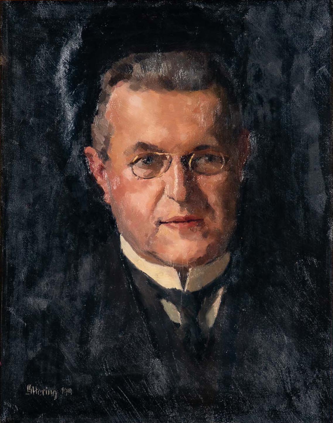 Porträt des Berliner Fabrikanten & Kommerzienrates Kurt Kühnemann (verstorben 1929), gemalt von Geo - Image 2 of 7