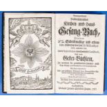"....Halberstädtisches Kirchen-und Haus-Gesangbuch", verlegt bei Johann Cornelius Ziegler, Halberst