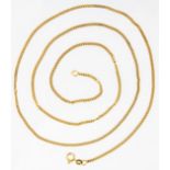 Zarte, ca. 70 cm lange Gliederkette/Halskette, 585er Gelbgold. Schöner Erhalt. Ca. 9,5 gr.