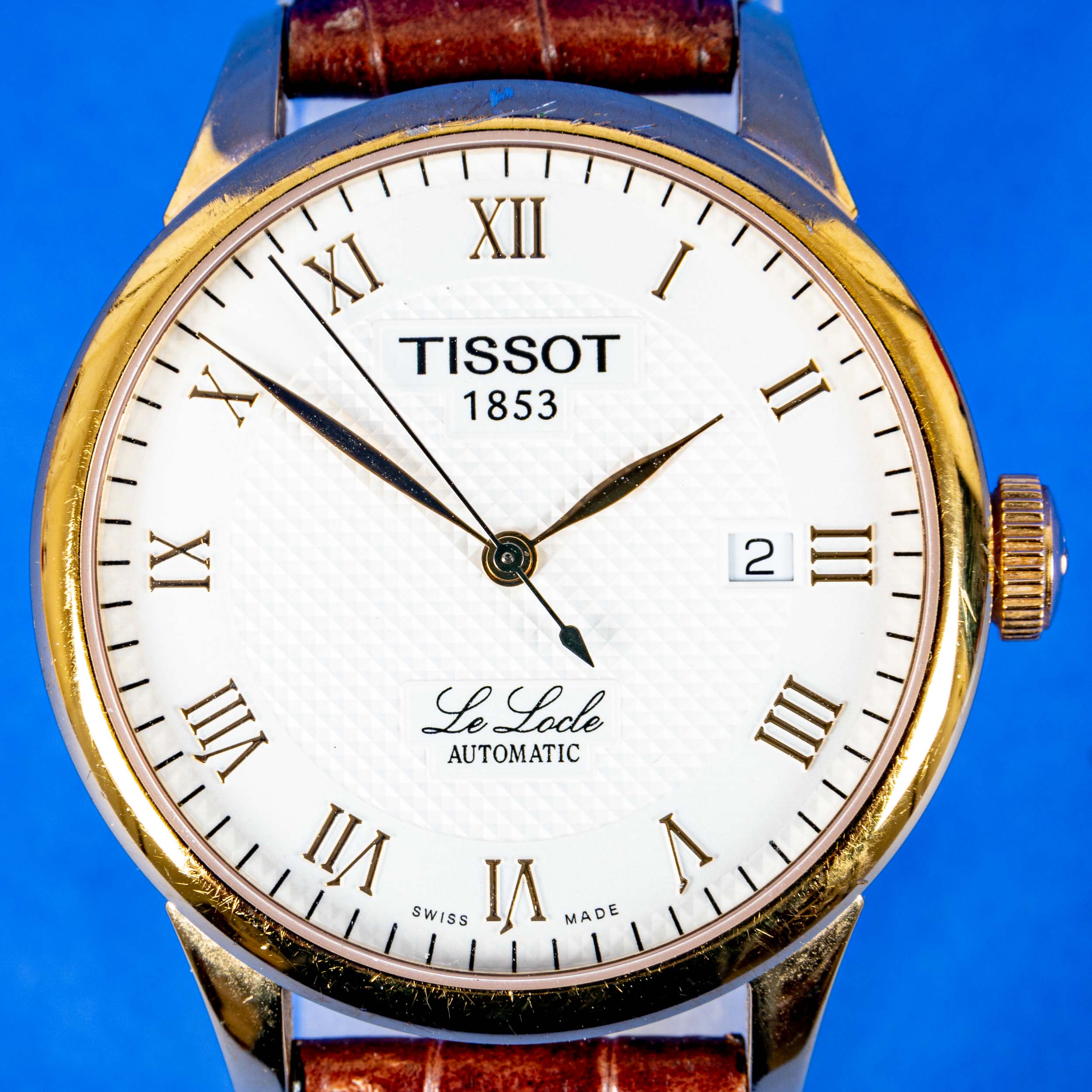 Tissot Herrenarmbanduhr, Automatik, Ziffernblatt bez.: "TISSOT 1853 - Le Loche Automatic", Datum au - Image 2 of 10