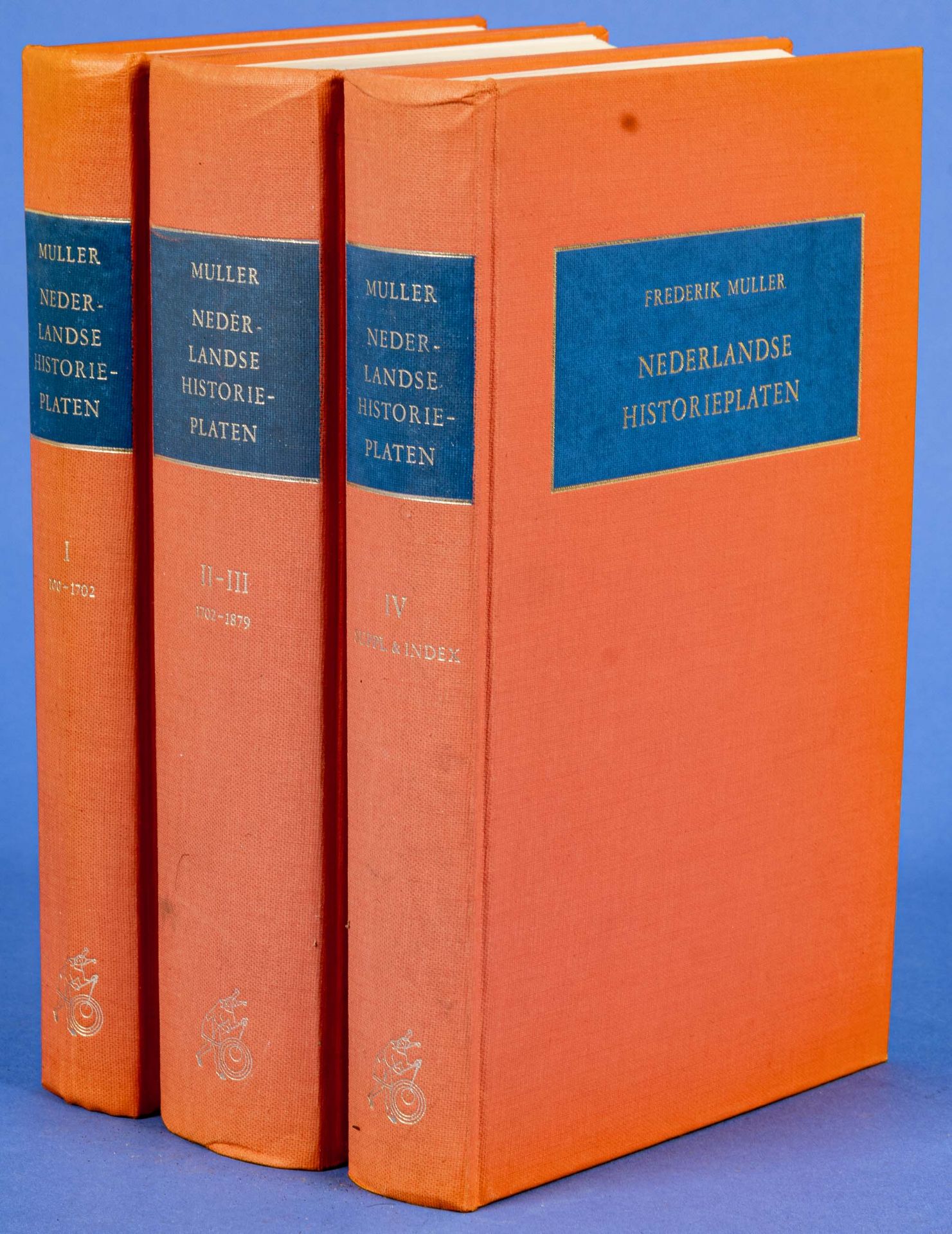 Frederik Muller: "Nederlandse Historieplaten/DE NEDERLANDSCHE GESCHIEDENIS IN PLATEN; dreibändige A