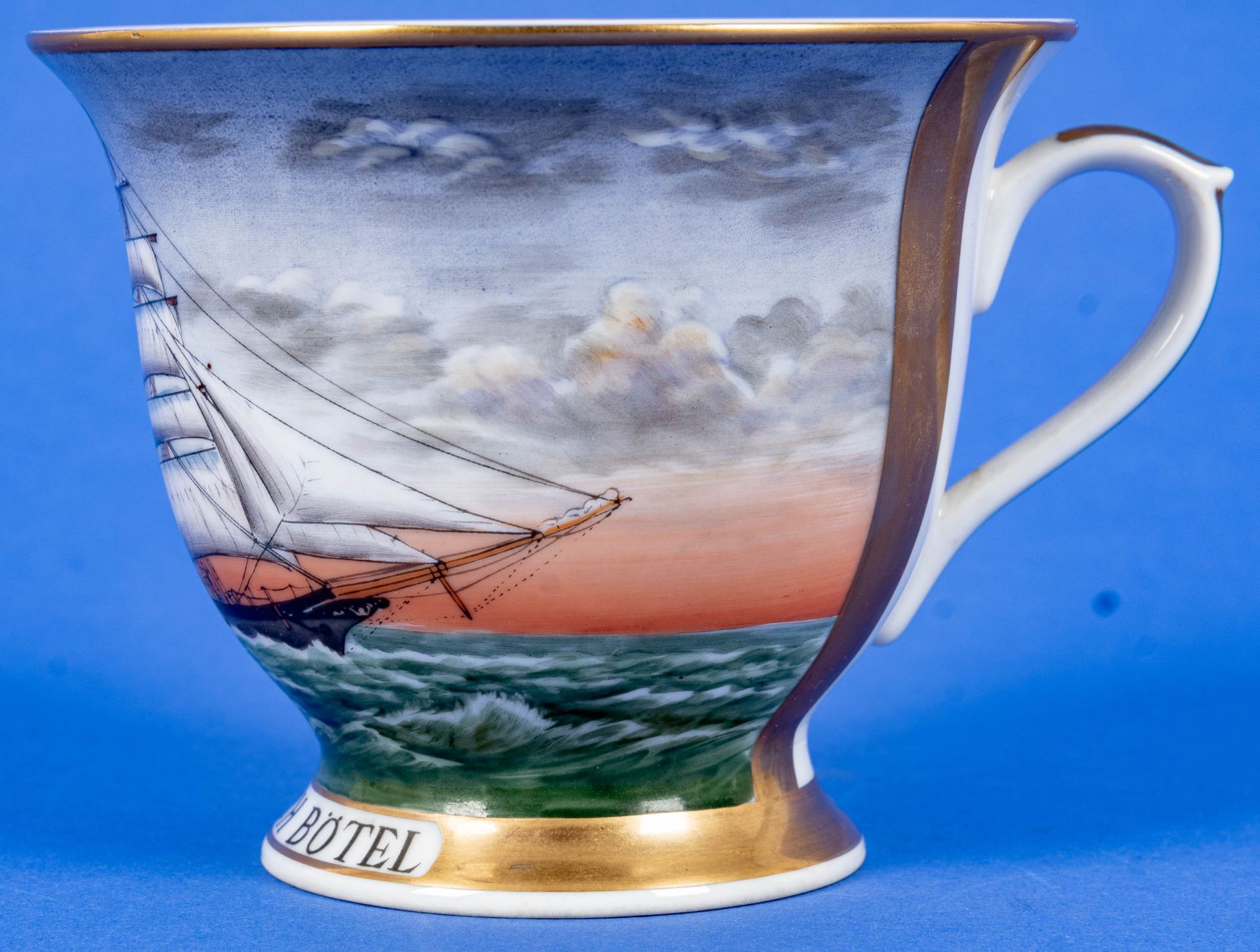 "HEINRICH BÖTEL" - CAPTAIN'S CUP Hamburg, limitierte Auflage No. 391/1000. Zweiteiliges Gedeck in s - Bild 7 aus 12