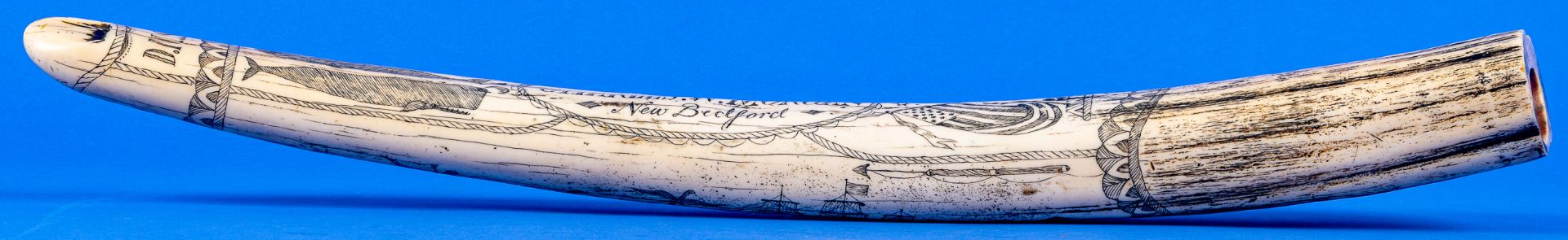 Dekorativer "ZAHN" bez.: "THE SHIP CHARLES W. MORGAN - NEW BEDFORD". Länge ca. 58 cm, Kunststoffgus - Bild 6 aus 14