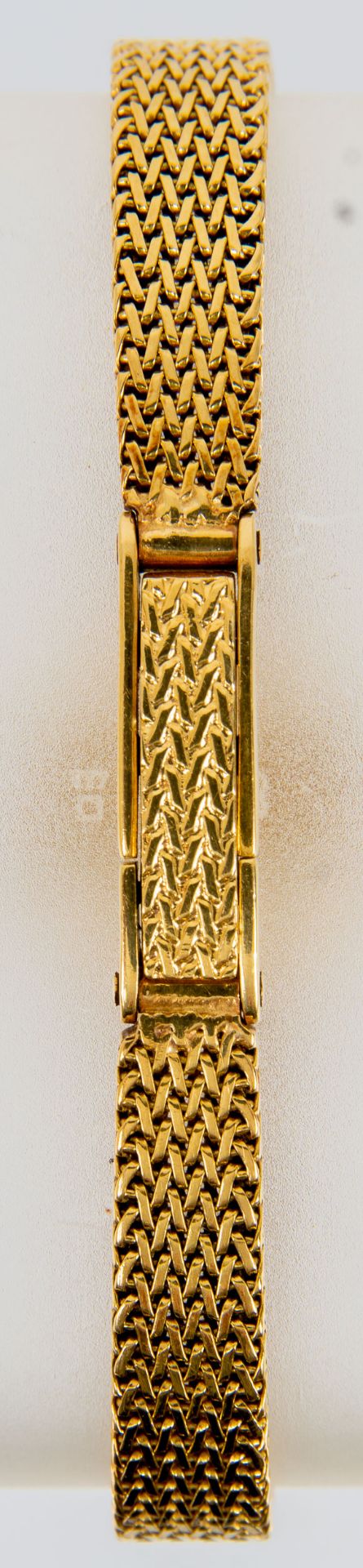 Klassische Damenarmbanduhr der Marke "KURZ-SWISS", Gehäuse und Armband in 750er Gelbgold, Werk läuf - Image 2 of 9