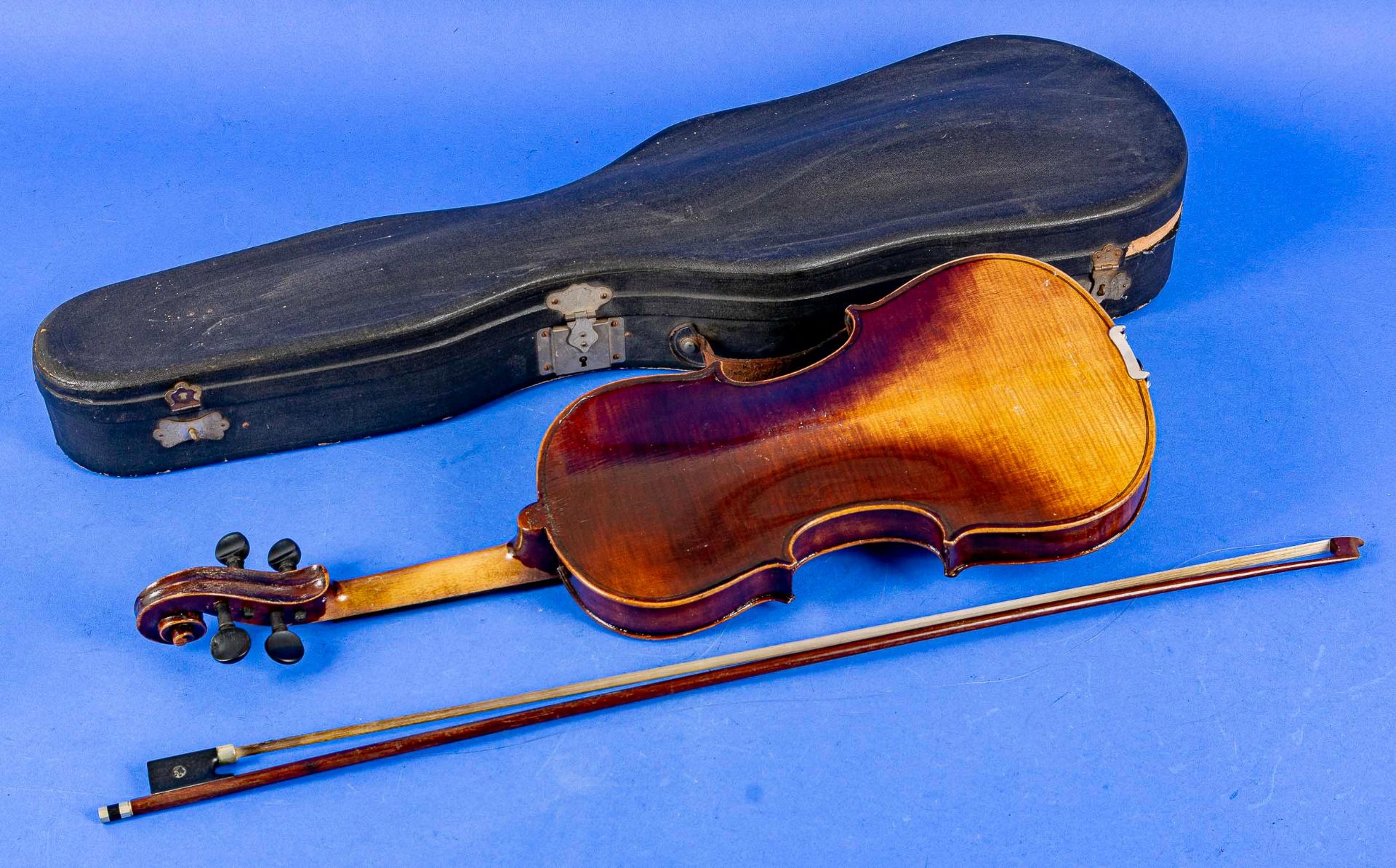 Alte Violine/Geige, deutsch um 1900/20, irreführendes Papieretikett bez.: "Josef Guarnerius fec.". - Image 3 of 7