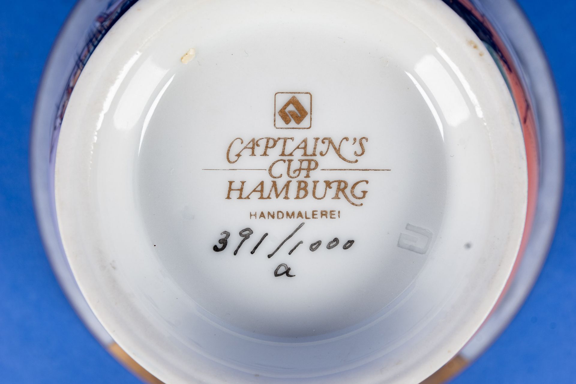 "HEINRICH BÖTEL" - CAPTAIN'S CUP Hamburg, limitierte Auflage No. 391/1000. Zweiteiliges Gedeck in s - Bild 9 aus 12