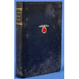 A. Hitler: "Mein Kampf", blauer Einband, 534 - 537 Auflage, München 1940; unperfekter Erhalt, Feuch