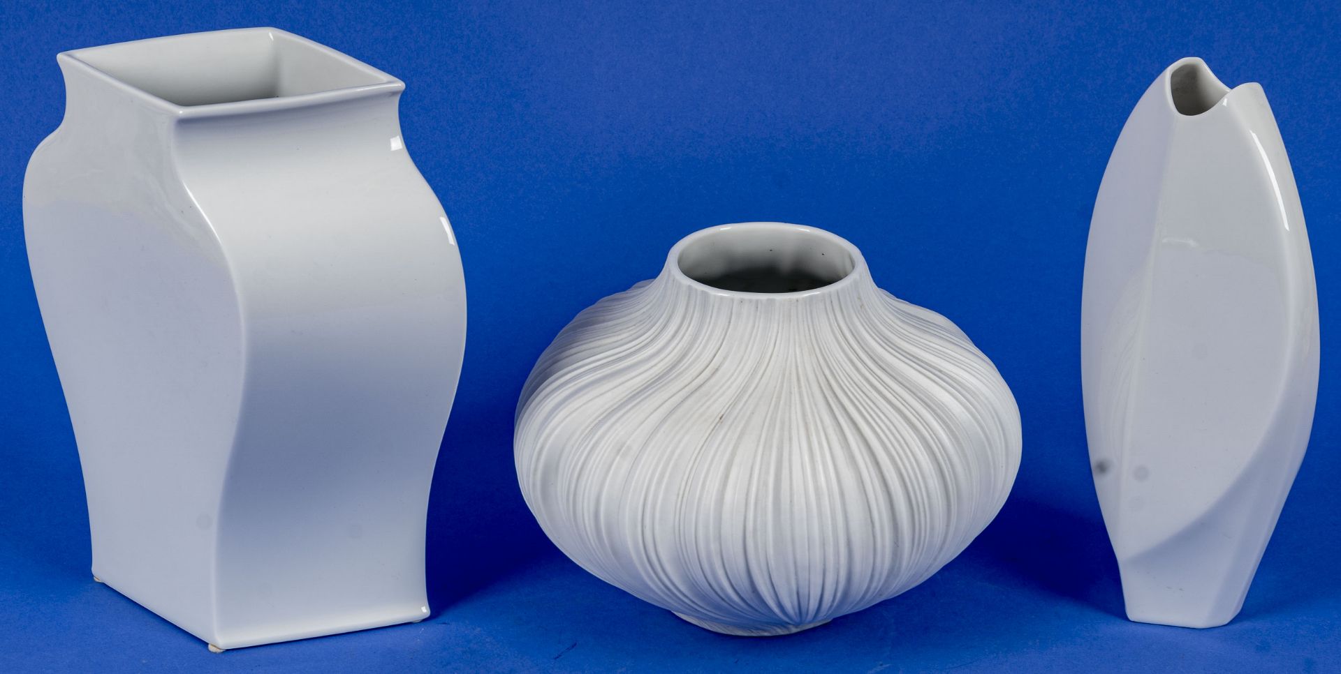 3 verschiedene ROSENTHAL - STUDIO LINE Tischvasen. Versch. Design, Formen, Größen & Erhalt. Höhen v - Bild 3 aus 6