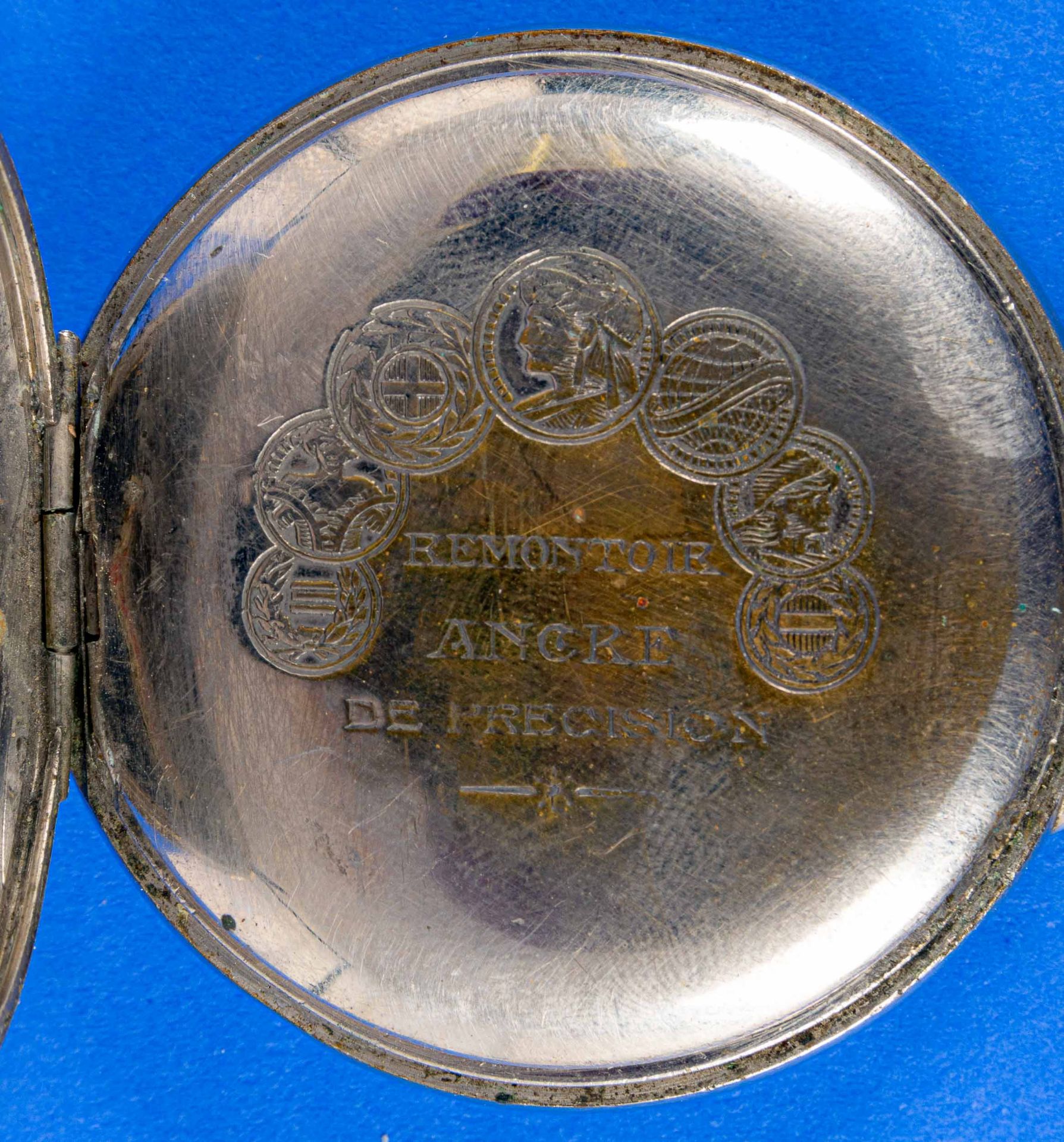 4teilige Sammlung Roßkopf'scher Patent-Taschenuhren, Ende 19. bzw. Anfang 20. Jhdt., versch. Alter, - Bild 6 aus 14