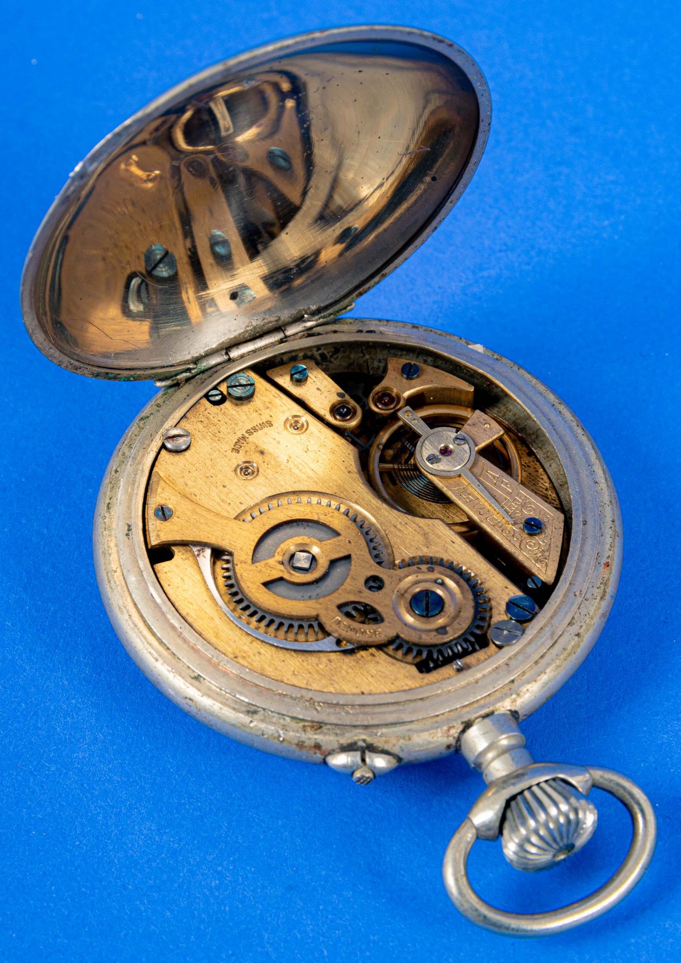 4teilige Sammlung Roßkopf'scher Patent-Taschenuhren, Ende 19. bzw. Anfang 20. Jhdt., versch. Alter, - Bild 10 aus 14