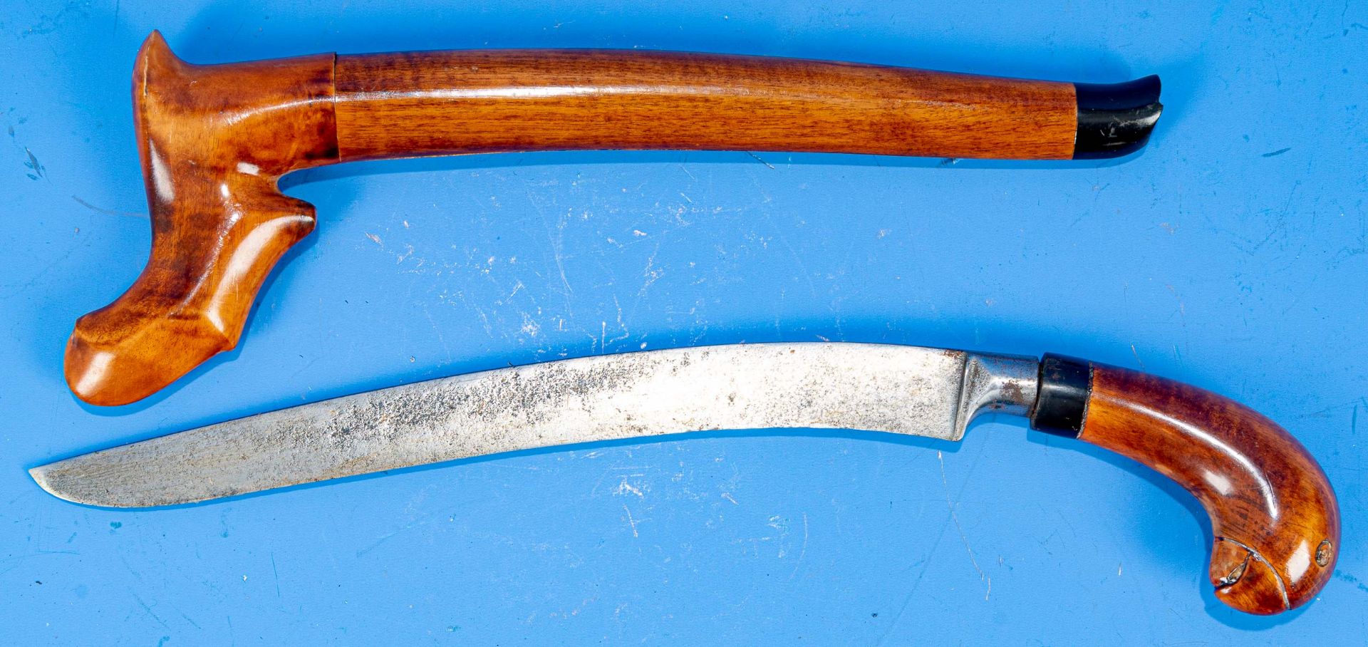 Messer/Kris - Herkunftsland Insel Java, Indonesien. Kurzmesser, Golok, Mitte 20. Jhdt. Griff schön 