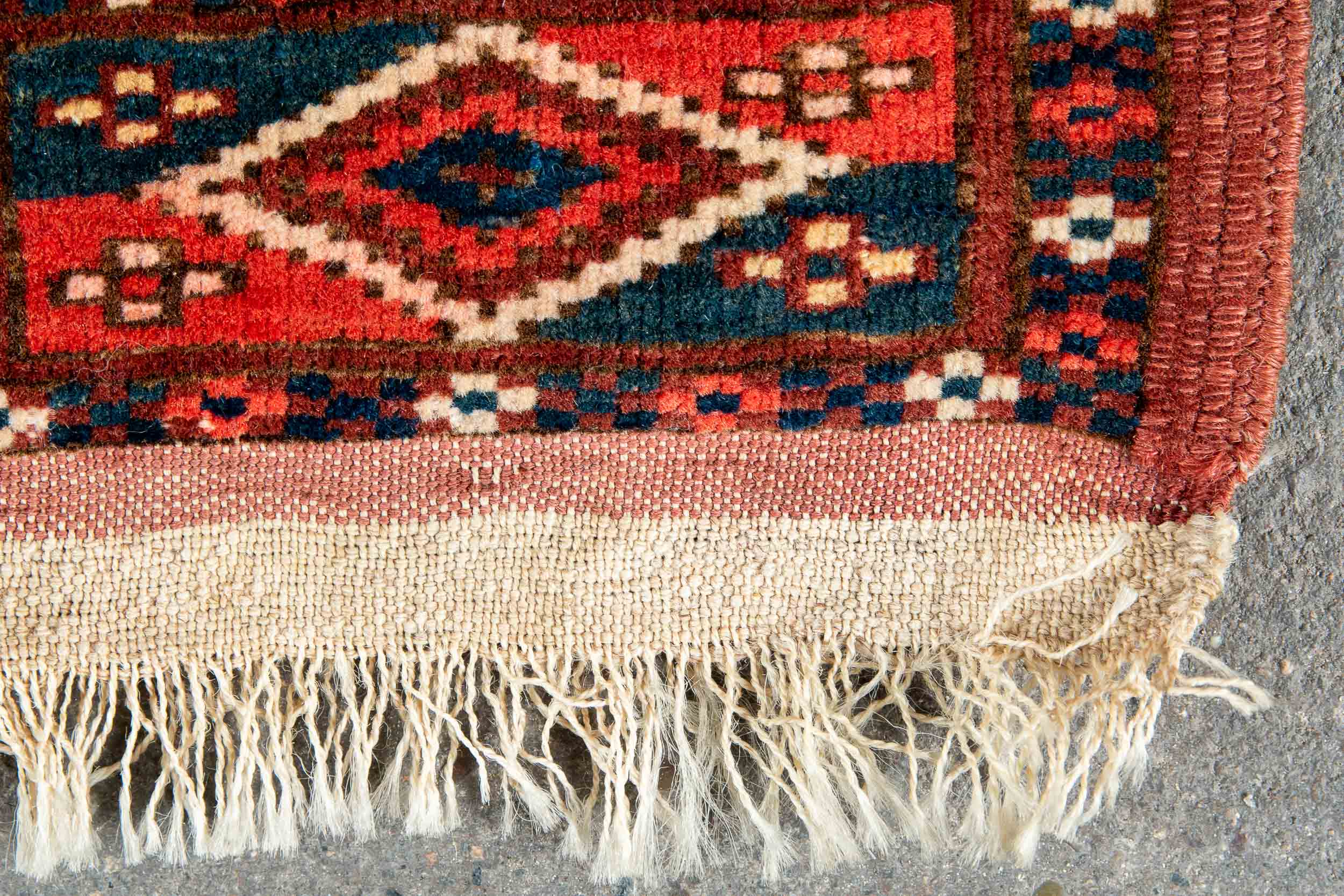 Alter Zeltbehang Tekke-Turkmene, ca. 63 x 122 cm. - Bild 7 aus 8