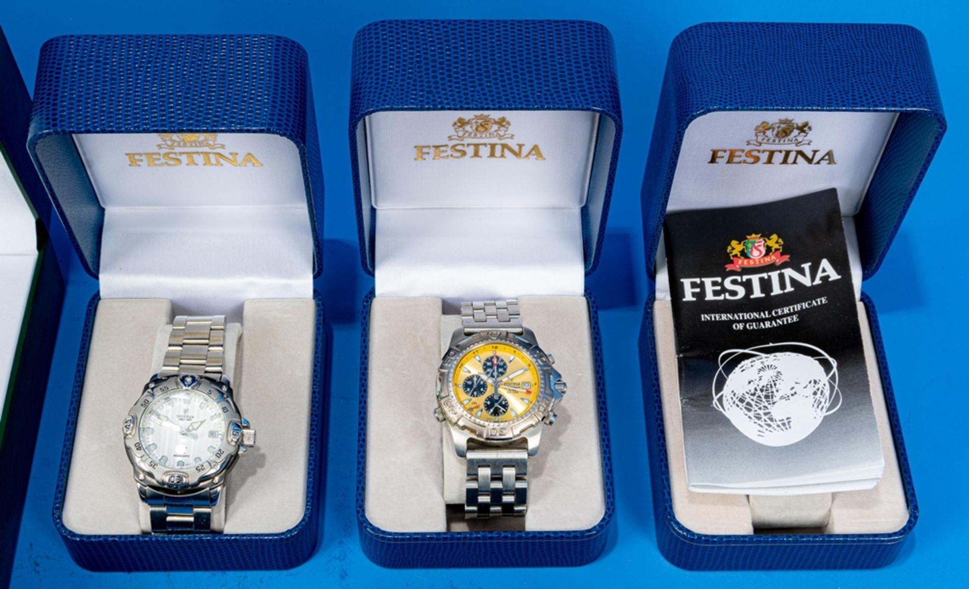 14 teilige Sammlung verschiedener Herrenarmbanduhren, unter anderem der Marken Festina, Ingersoll,  - Bild 5 aus 6