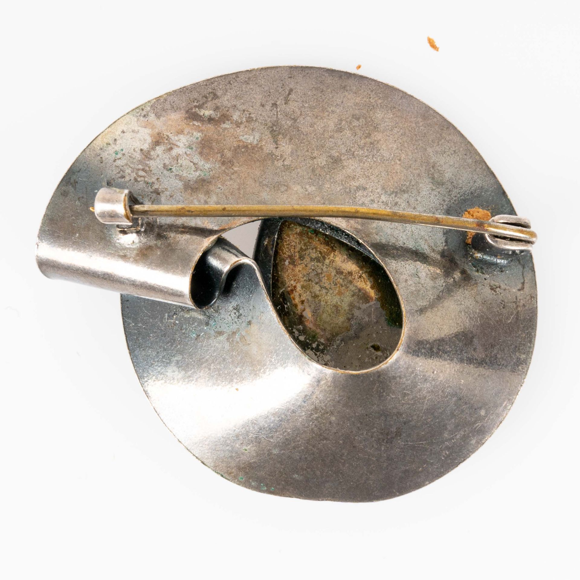2 Schmuckdesigner-Silberbroschen, rückwärtige Nadelsysteme, 1 x 813er Silber, Meisterpunze FMW, Dur - Image 6 of 7