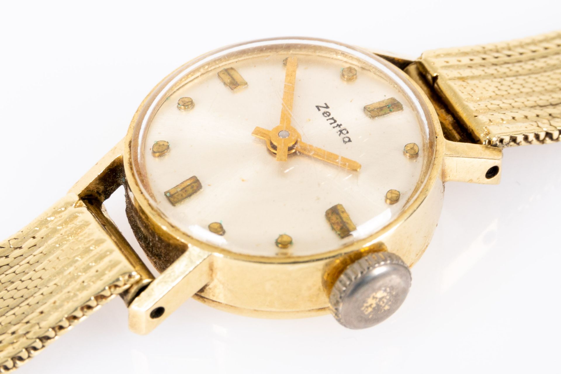 Zeitlos elegante Damenarmbanduhr der Marke "Zentra" der 1960er/70er Jahre, ungeprüftes mechanisches - Bild 4 aus 6