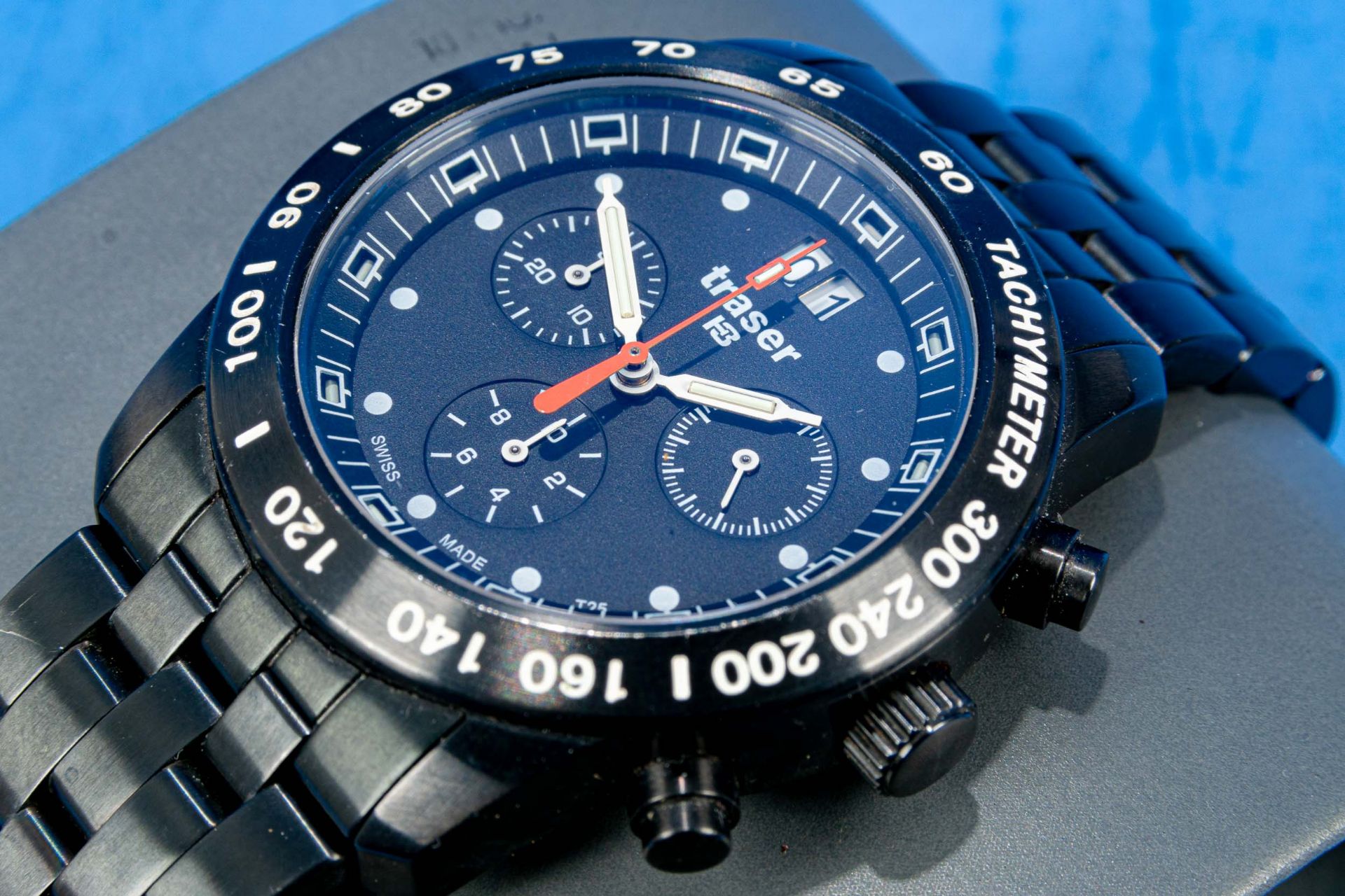 TRASER "H3" Chronograph "T25"- Herrenarmbanduhr, Gehäusenummer: 0081830, Chrono BD Pro, großes Datu - Bild 2 aus 6