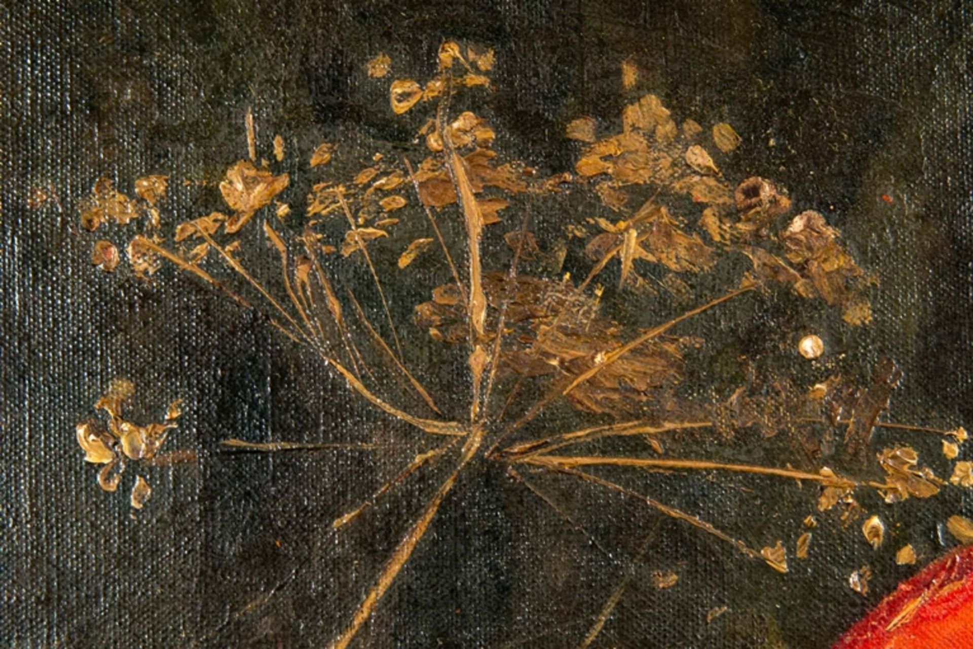 "Herbstliche Pilzsammlung", Gemälde Öl auf Holzplatte, ca. 65x92 cm, oben rechts signiert: L. Begas - Image 9 of 10