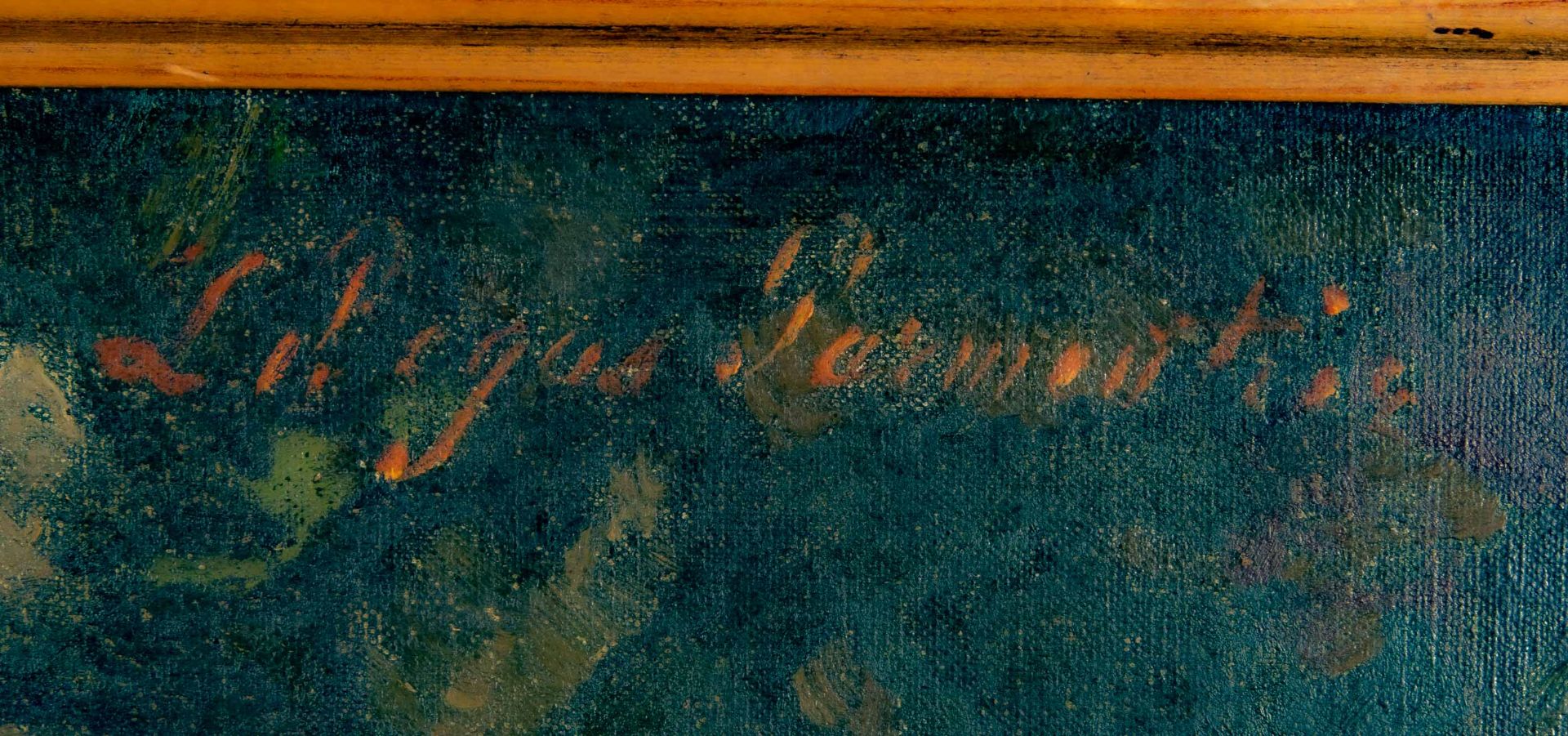 "Herbstliche Pilzsammlung", Gemälde Öl auf Holzplatte, ca. 65x92 cm, oben rechts signiert: L. Begas - Image 7 of 10