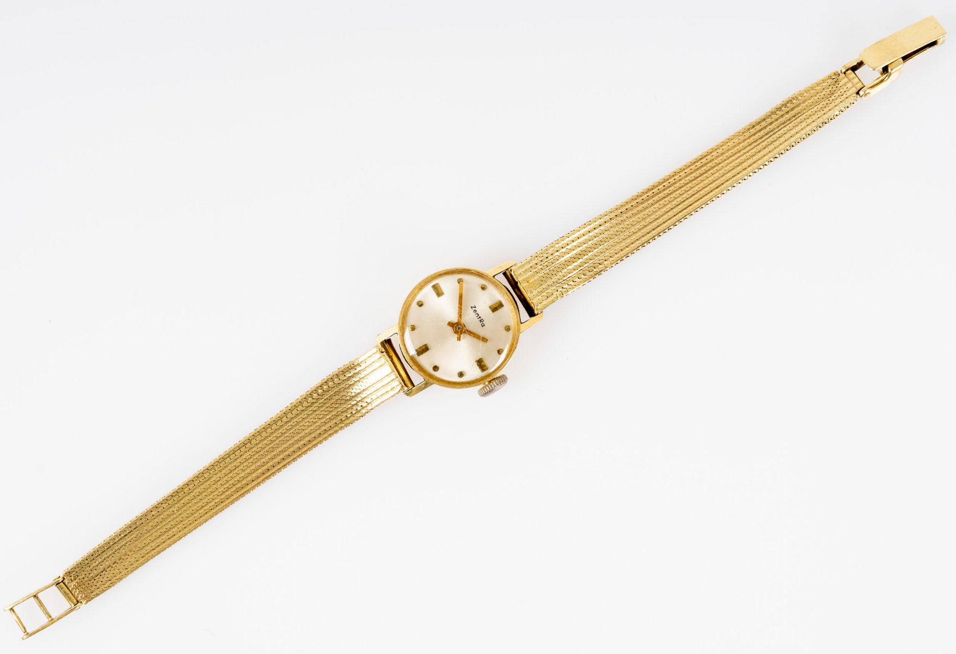 Zeitlos elegante Damenarmbanduhr der Marke "Zentra" der 1960er/70er Jahre, ungeprüftes mechanisches
