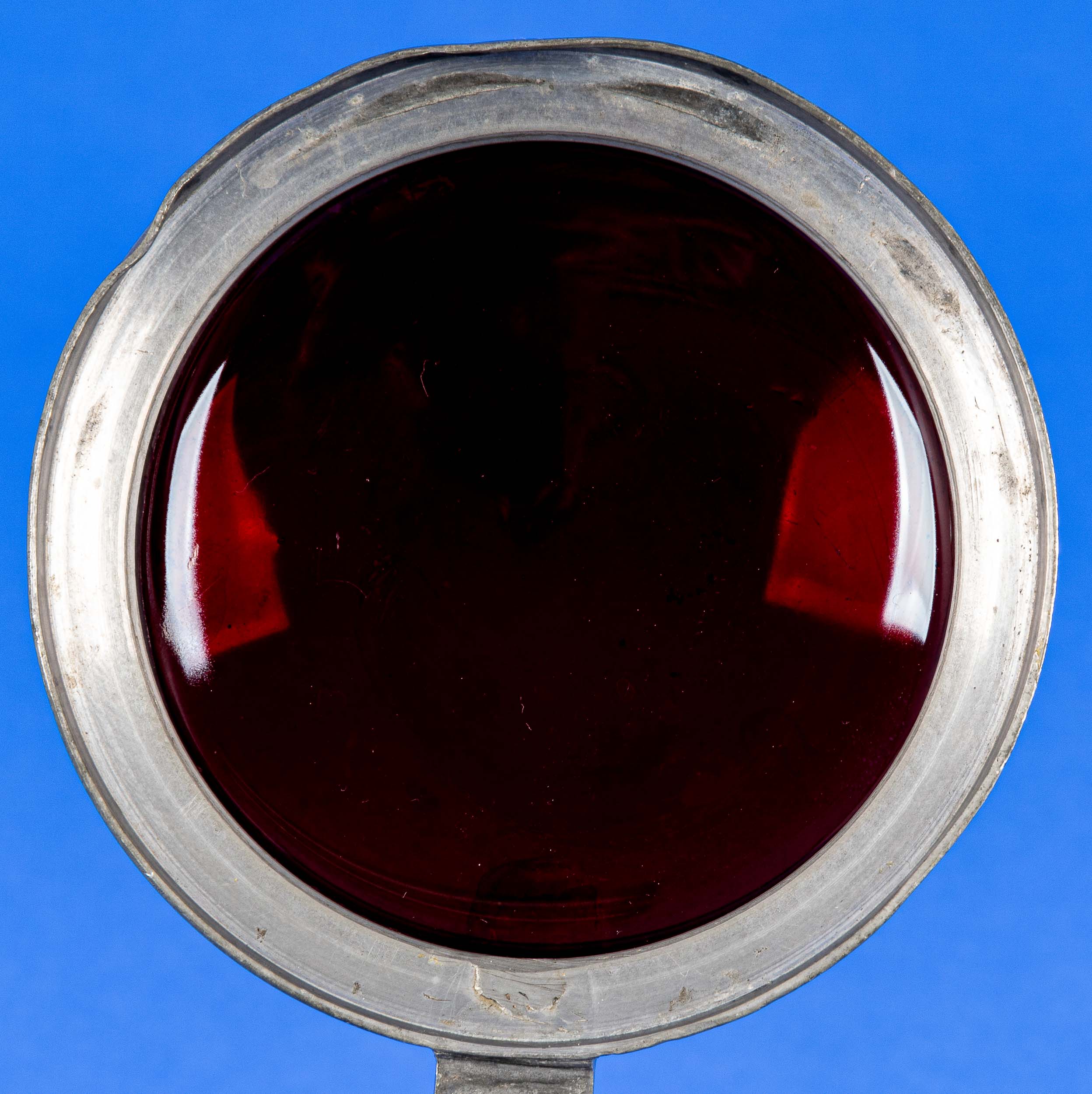 Prachtvoller Glasdeckelhumpen, Ende 19. Jhdt., teilweise rot überfangenes, mit versch. Dekoren gesc - Bild 5 aus 6