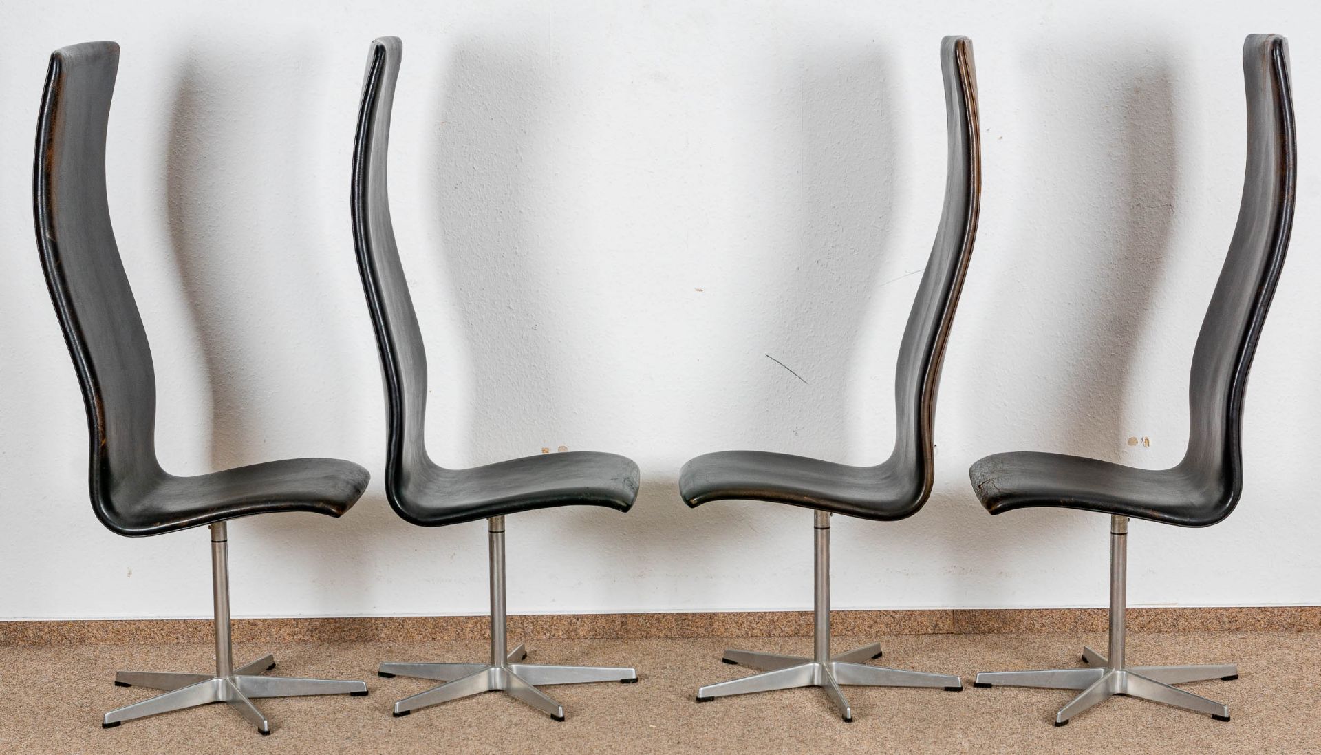 4 x Oxford Chair Model 3162 für Fritz Hansen, designed by ARNE JACOBSEN (Dänemark); Entwurf von ca - Image 3 of 18