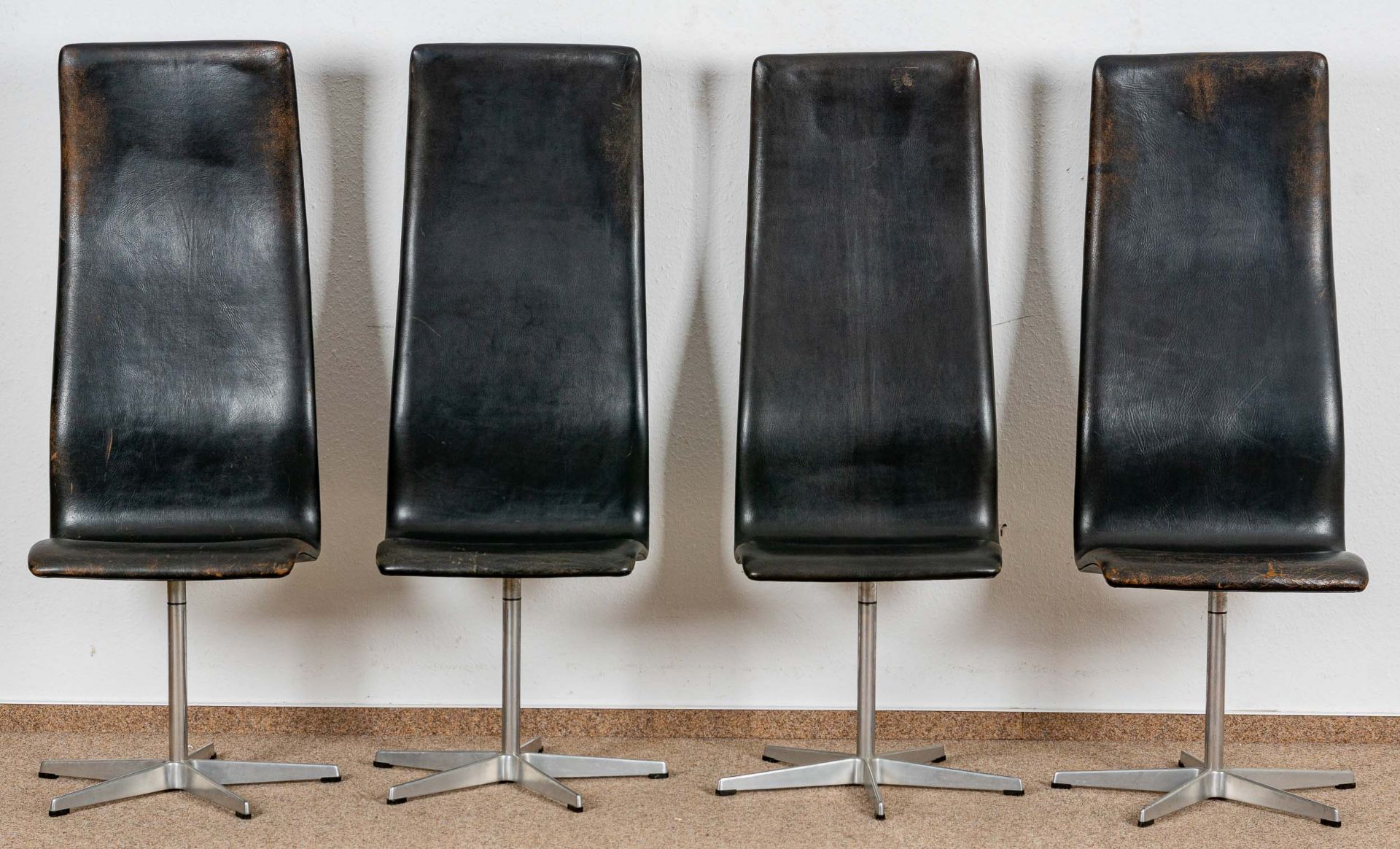 4 x Oxford Chair Model 3162 für Fritz Hansen, designed by ARNE JACOBSEN (Dänemark); Entwurf von ca - Image 4 of 18