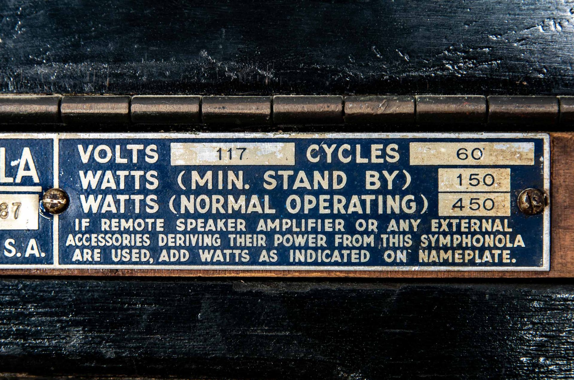 Orig. US-amerikanische Seeburg "Trashcan" Juke-Box, Baujahr ab 1946; unrestaurierter Fundzustand, s - Bild 35 aus 39