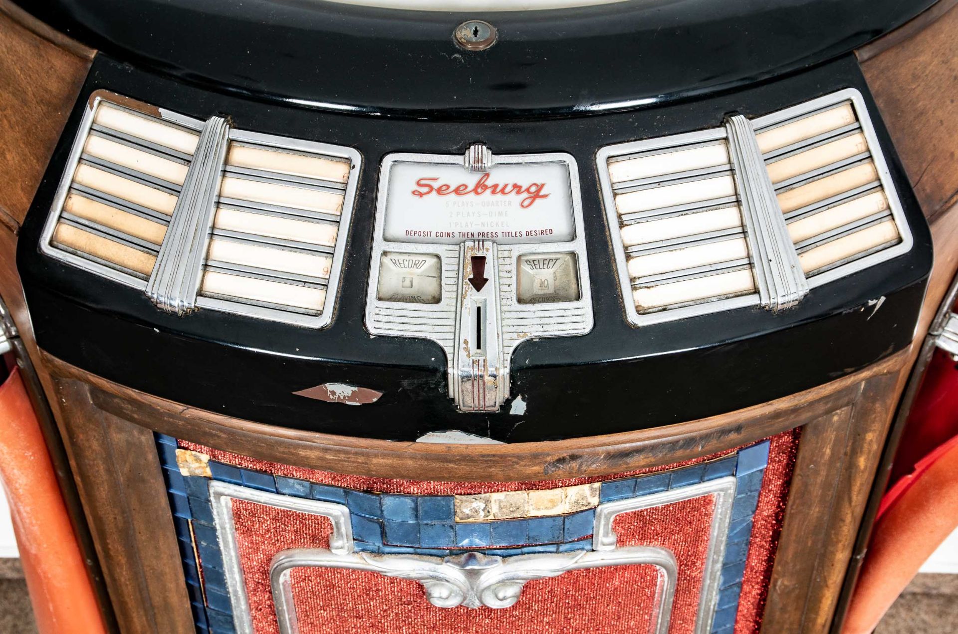 Orig. US-amerikanische Seeburg "Trashcan" Juke-Box, Baujahr ab 1946; unrestaurierter Fundzustand, s - Bild 4 aus 39