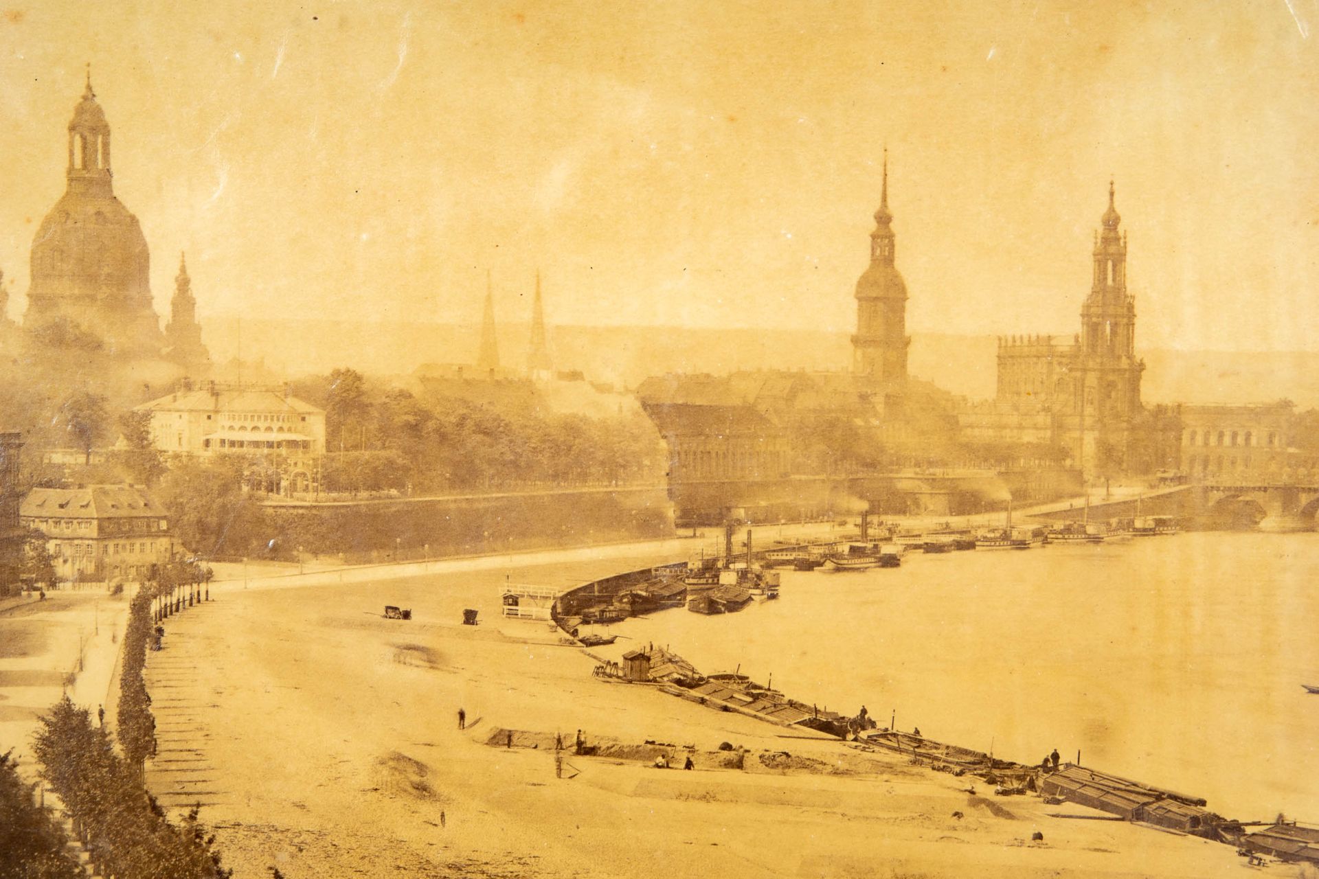 "Alt Dresden" - Paar historischer Fotografien, wohl um 1900, lichtes Innenmaß ca. 19 x 24 cm bzw. c - Image 4 of 11