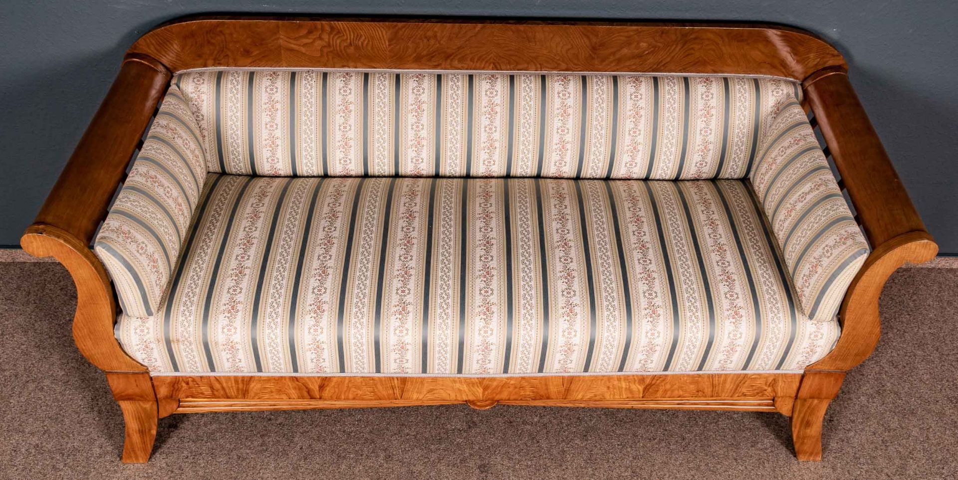 Elegantes Sofa, norddeutsches Biedermeier um 1830/40, vor wenigen Jahren wohnfertig restauriertes, - Image 7 of 9