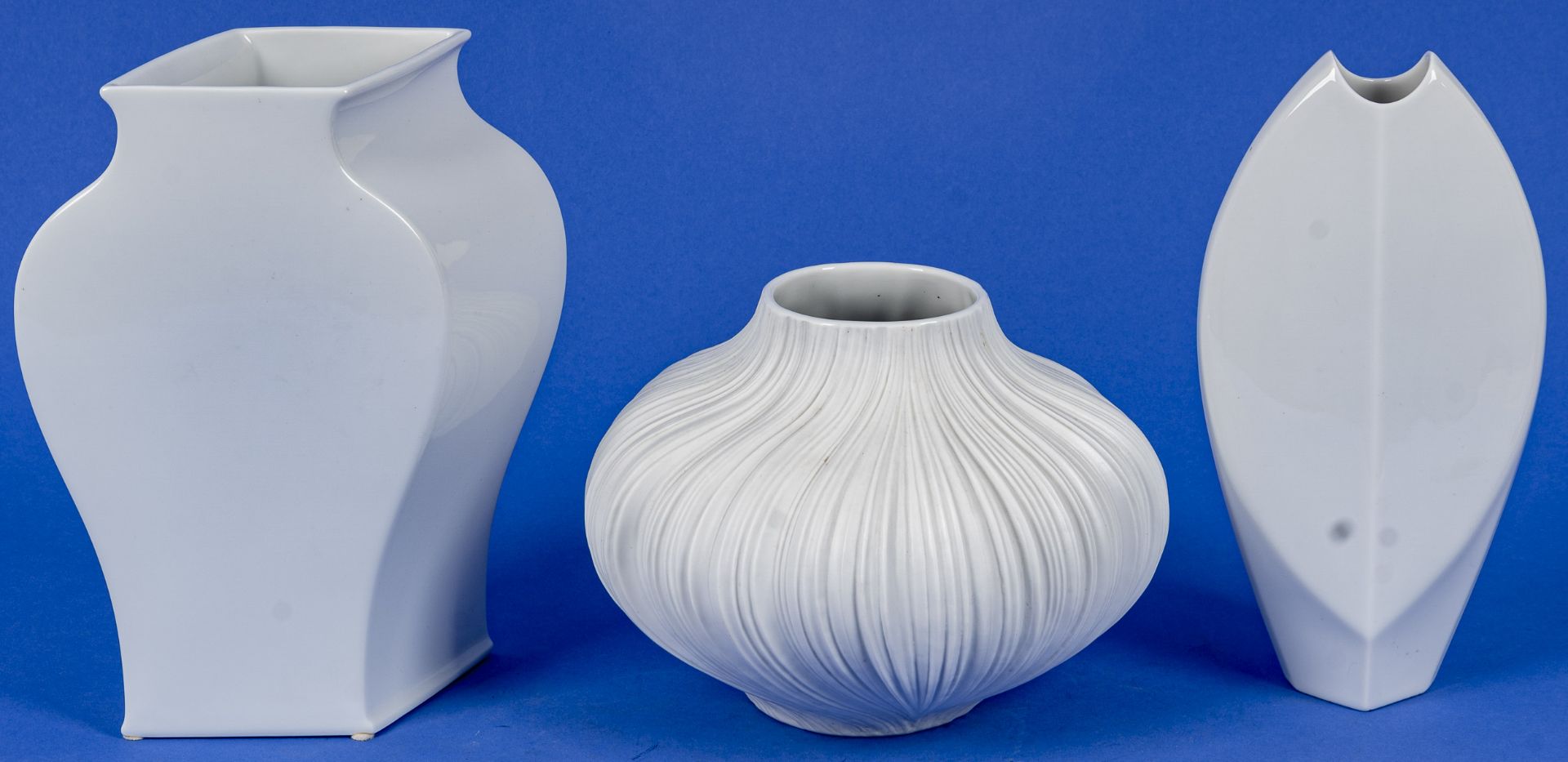 3 verschiedene ROSENTHAL - STUDIO LINE Tischvasen. Versch. Design, Formen, Größen & Erhalt. Höhen v