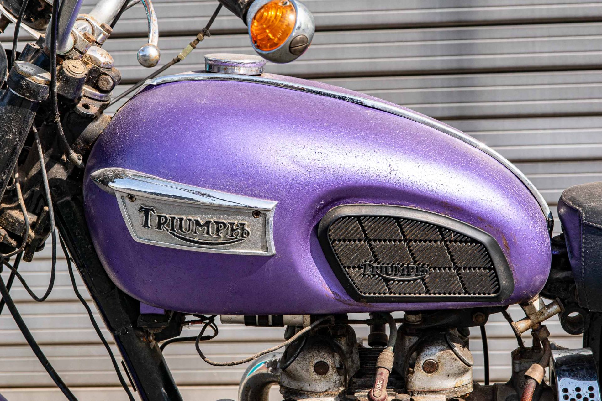 Garagenfund: Originales TRIUMPH-Motorrad der späten 1960er/frühen 1970er Jahre. 5500 ccm, Modell "T - Bild 8 aus 26