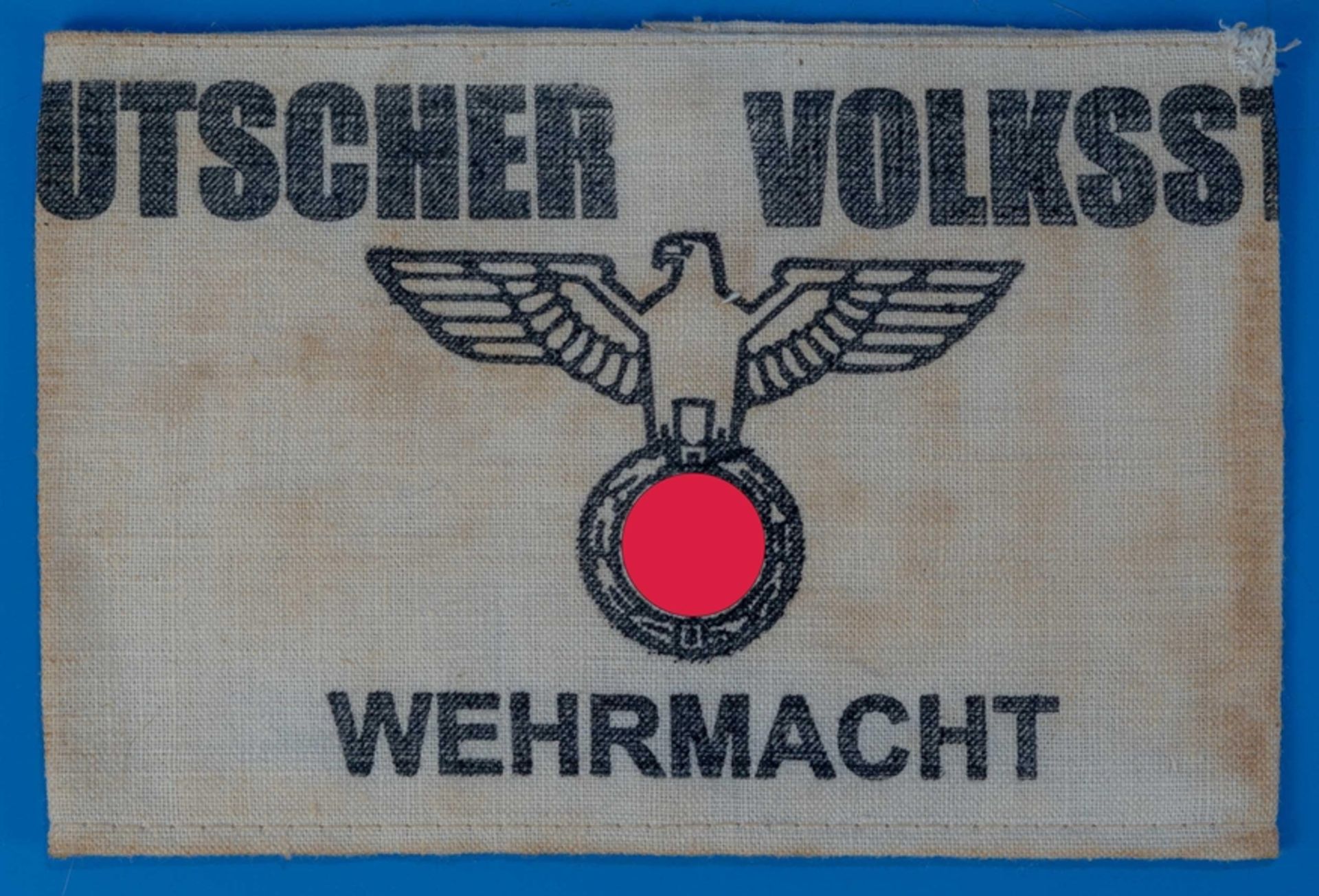 "Deutscher Volkssturm", Armbinde der deutschen Wehrmacht.