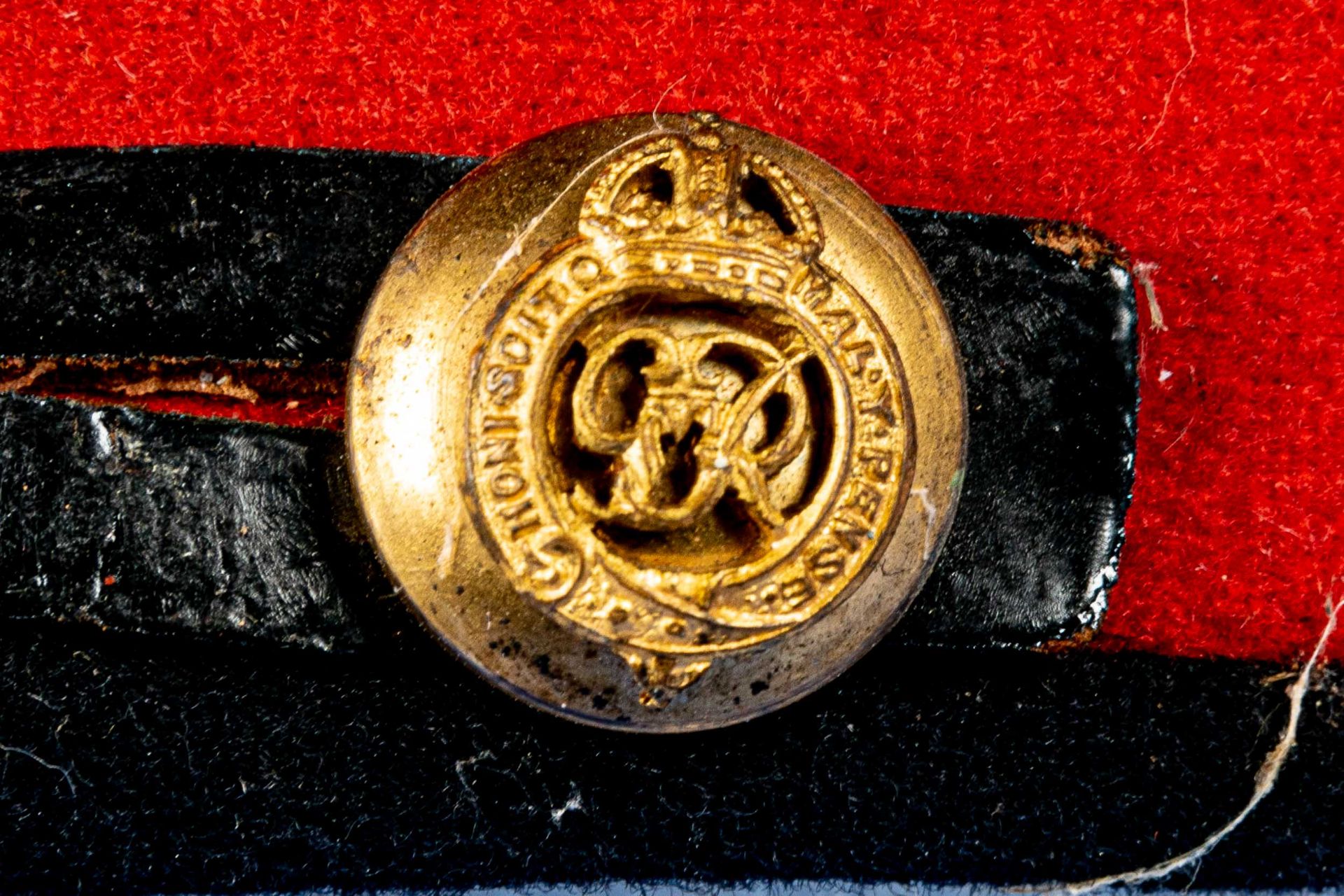 Mütze eines britischen Offiziers des Hersteller Hawks & Co. Ltd.; guter, getragener Erhalt, unbekan - Image 4 of 9