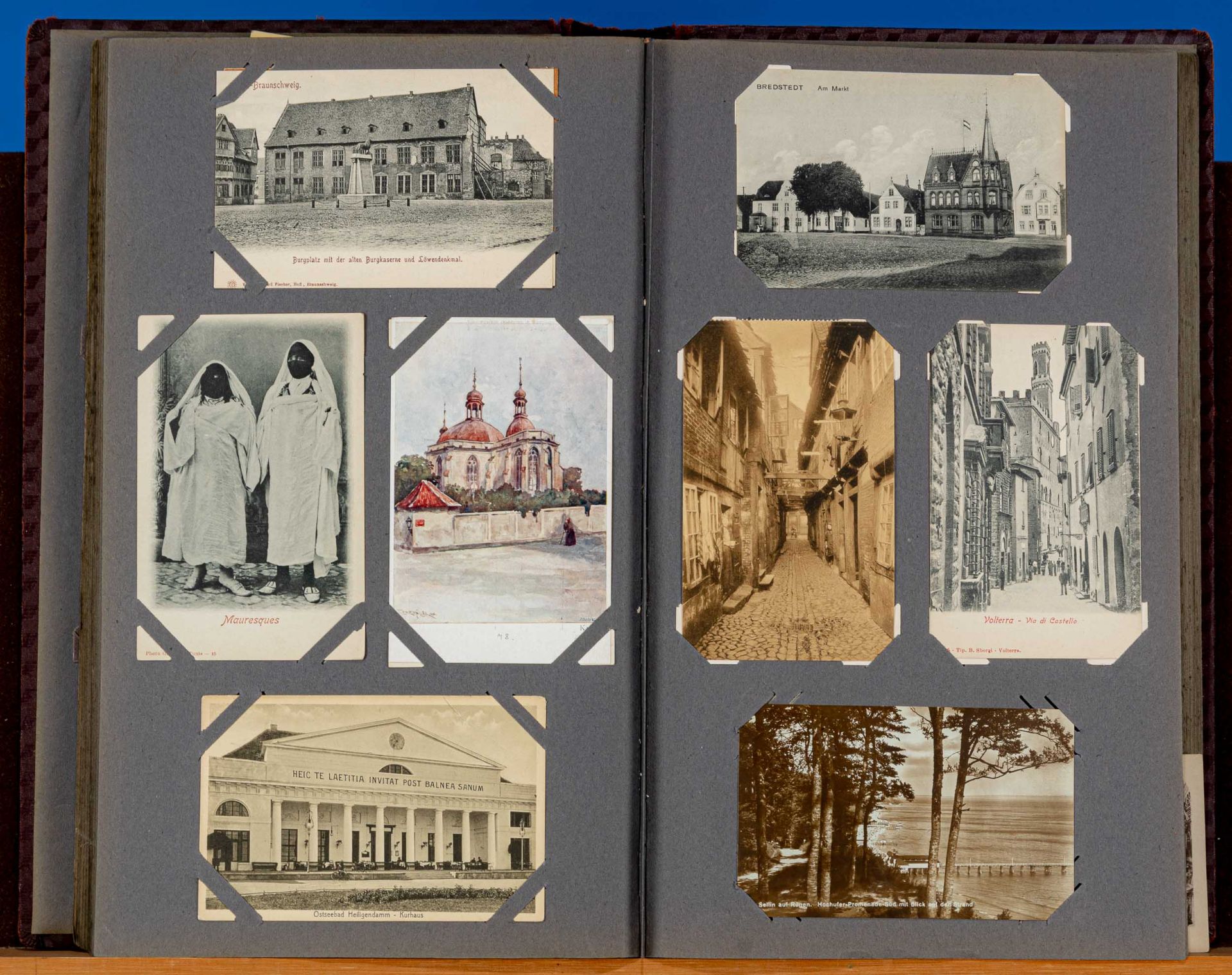 2 Post- und Ansichtskarten-Alben mit insgesamt ca. 375 Post- und Ansichtskarten aus der Zeit zwisch - Bild 4 aus 7