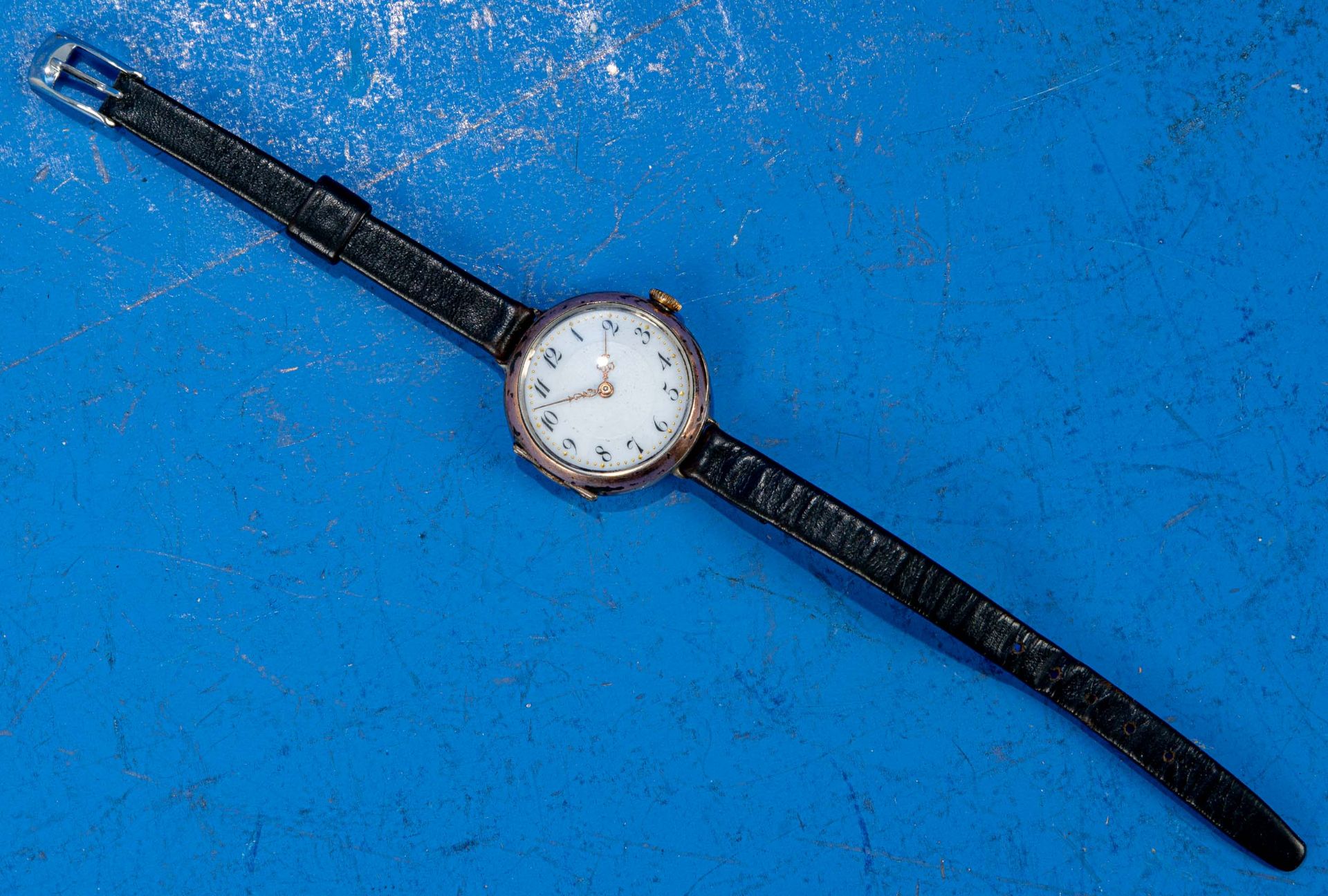 3teiliges Uhrenkonvolut, bestehend aus silberner Taschenuhr, früher silberner Armbanduhr sowie 1 "S - Image 4 of 7