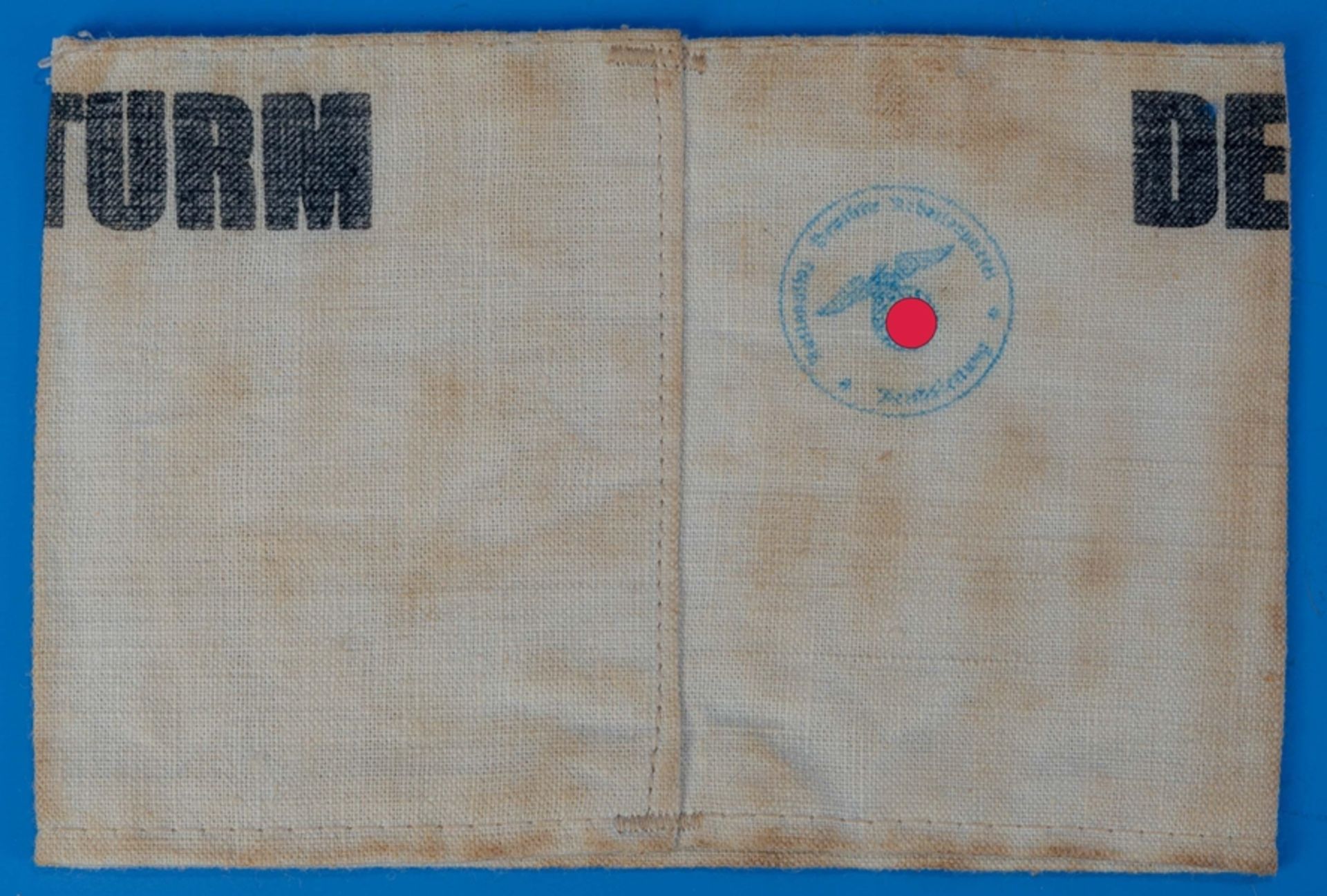 "Deutscher Volkssturm", Armbinde der deutschen Wehrmacht. - Image 2 of 3