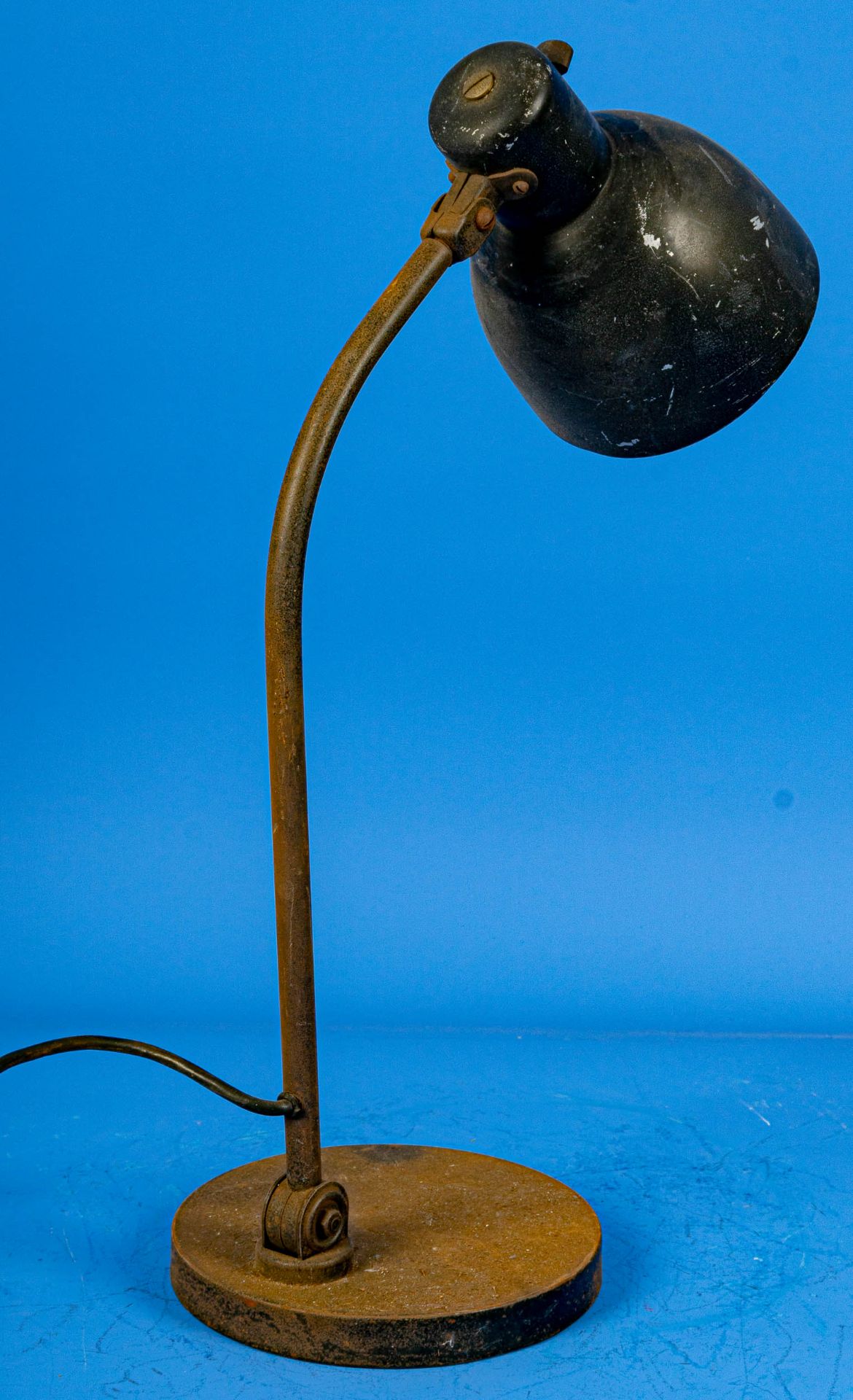 Ältere Tischlampe der wohl 1920er/30er Jahre der Marke HALA, runder Standfuß mit beweglichem Leucht - Image 4 of 6