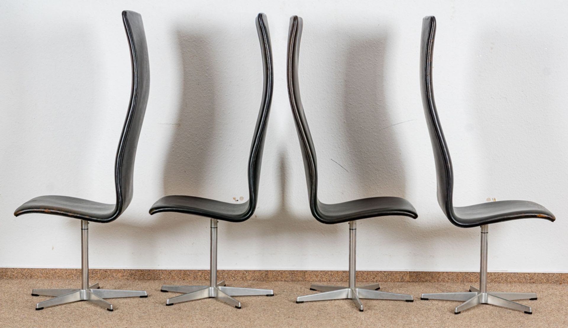4 x Oxford Chair Model 3162 für Fritz Hansen, designed by ARNE JACOBSEN (Dänemark); Entwurf von ca - Image 7 of 18