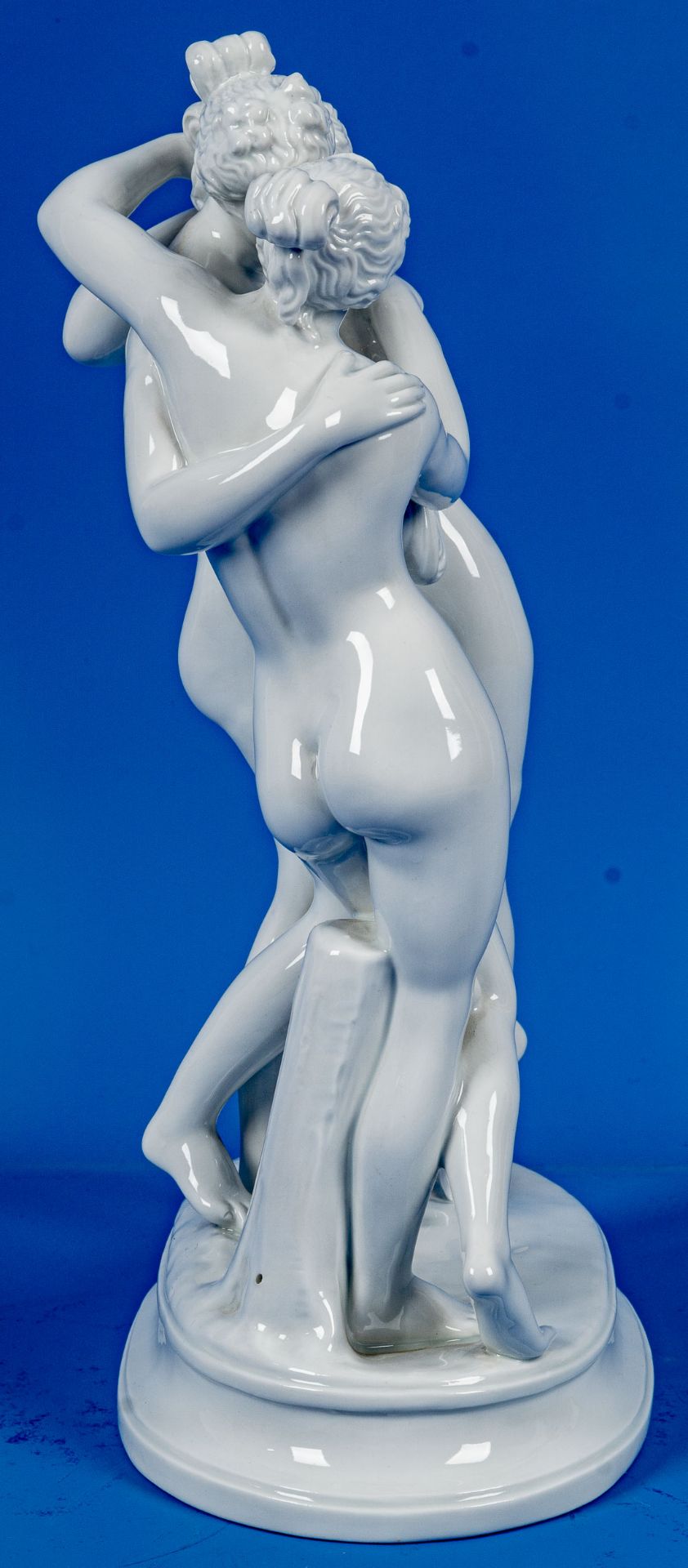 "Die 3 Grazien", thüringisches Weißporzellan der Marke Gräfenthal, Ausformung des späten 20. Jhdts. - Image 10 of 13