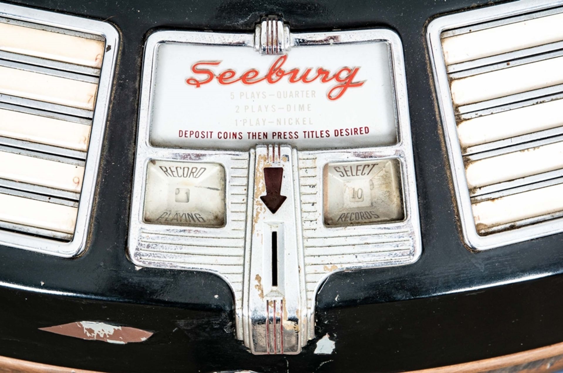 Orig. US-amerikanische Seeburg "Trashcan" Juke-Box, Baujahr ab 1946; unrestaurierter Fundzustand, s - Bild 6 aus 39