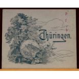 "Thüringen", 117 Ansichten nach Original-Aufnahmen, um 1920, ca. 27 x 33,5 cm.