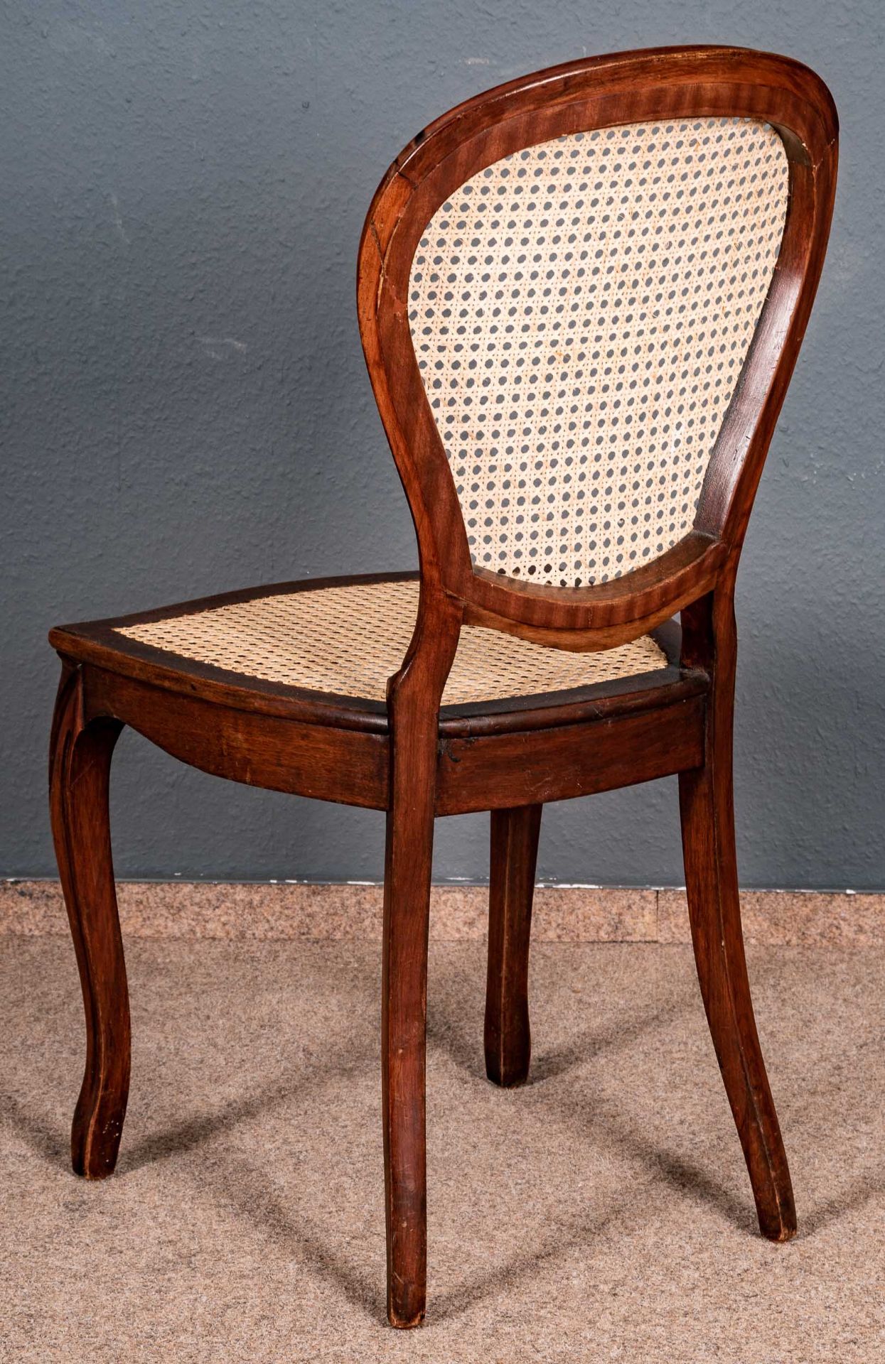 Antiker Aufsatzschreibtisch mit passendem Stuhl. Louis Philippe/Historismus um 1870/90, Mahagoni ma - Bild 11 aus 11