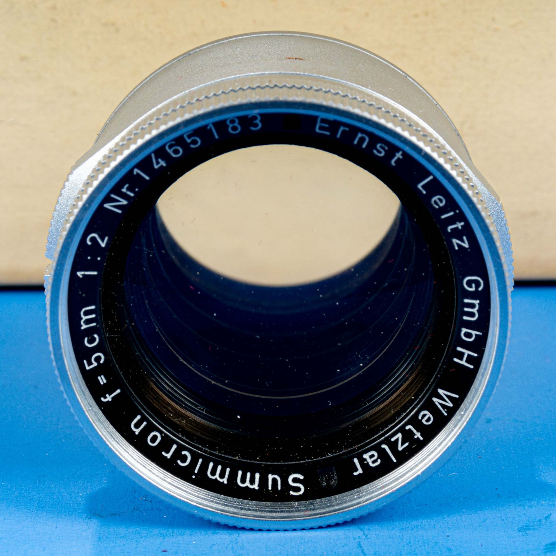 Frühe Leica M3 mit Summicron Objektiv Nr. 1465183 in orig. Box und Lederfutteral; klare Optik, Gehä - Bild 11 aus 16