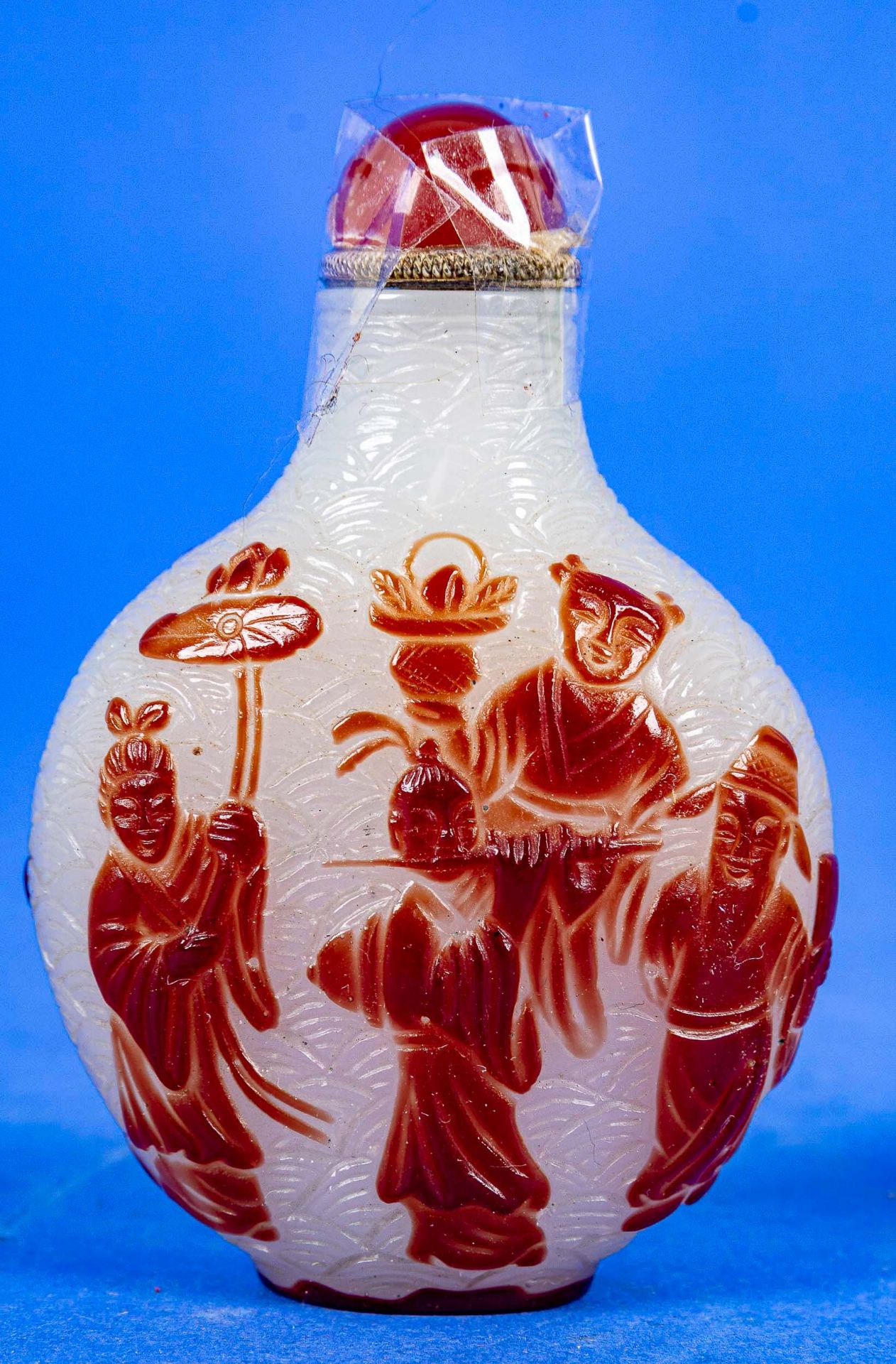 5-tlg. Konvolut alter, älterer, teilweise antiker chinesischer Snuffbottles und Flakons; 1 kleine b - Bild 10 aus 15