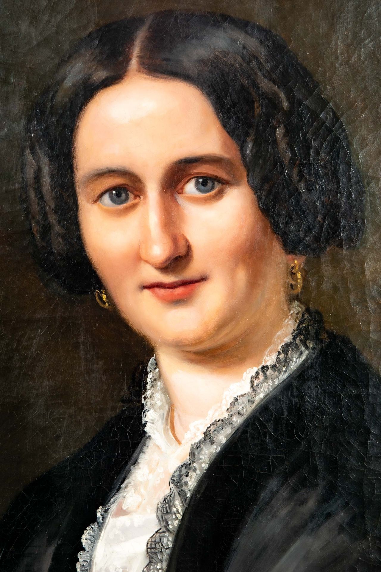 Elegantes Damenporträt, Gemälde Öl auf Leinwand, mittig links signiert und datiert: Jul. Moser p. L - Image 5 of 12
