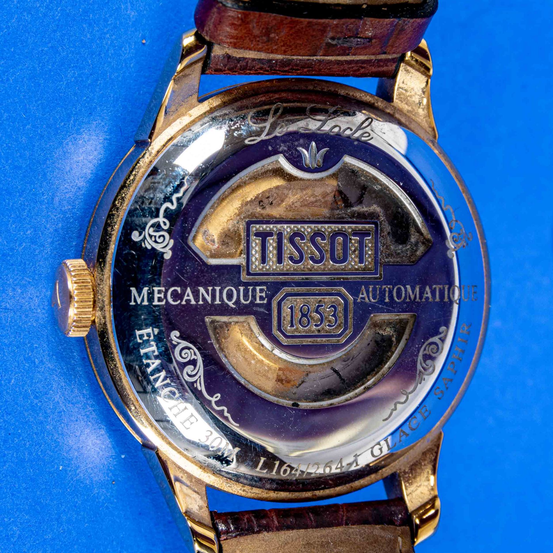 Tissot Herrenarmbanduhr, Automatik, Ziffernblatt bez.: "TISSOT 1853 - Le Loche Automatic", Datum au - Bild 6 aus 10