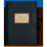 12 Kunstdrucke von G. Reinhardt Jena 1921, die Hermann Löns als Vorlagen für seine Werke "Plätze &